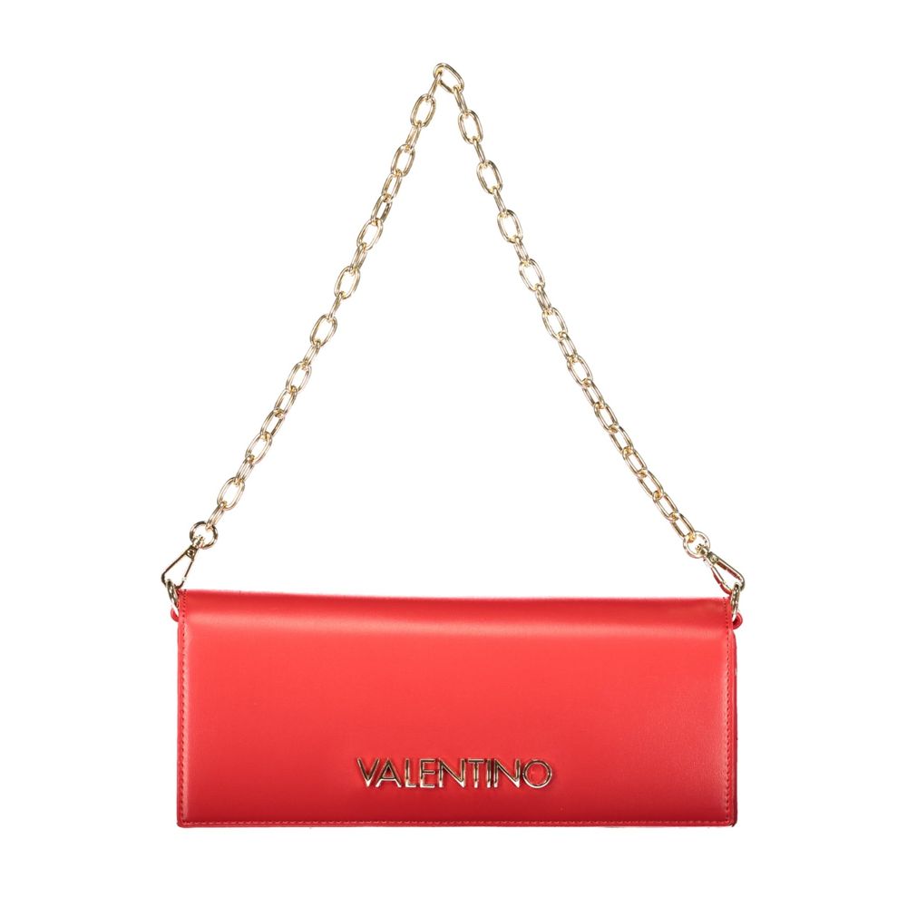Mario Valentino Rosso Polyurethane Women's Shoulder Bag Mario Valentino