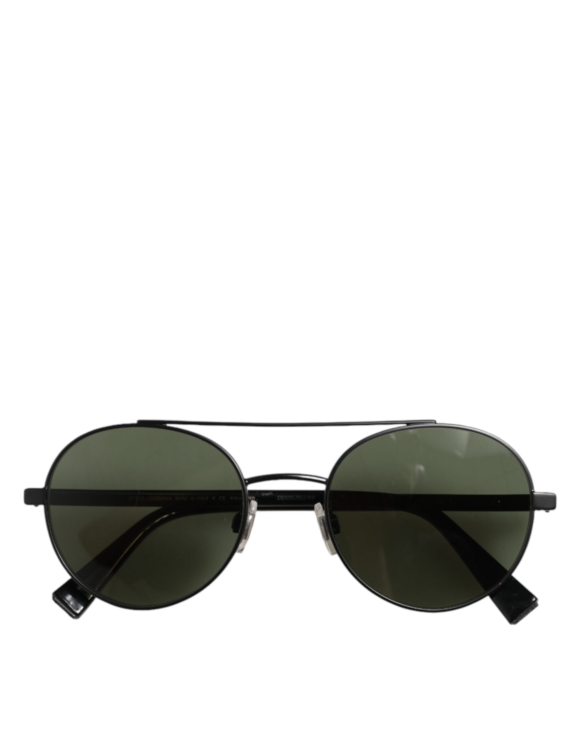 Dolce & Gabbana Matte Black Steel Frame Gray Lens Sunglasses Dolce & Gabbana