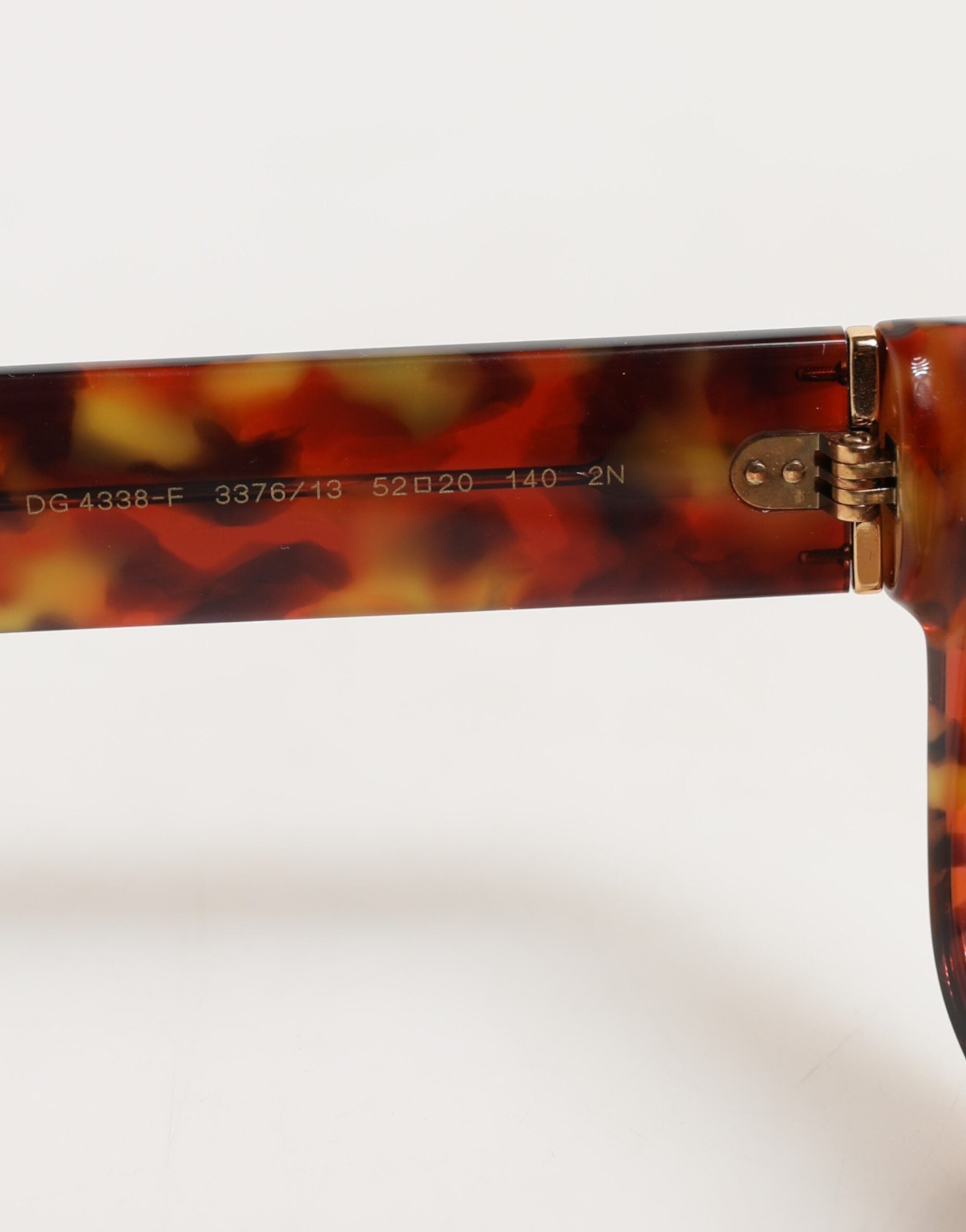 Dolce & Gabbana DG4338F Brown Havana Full Rim Round Lenses Sunglasses Dolce & Gabbana