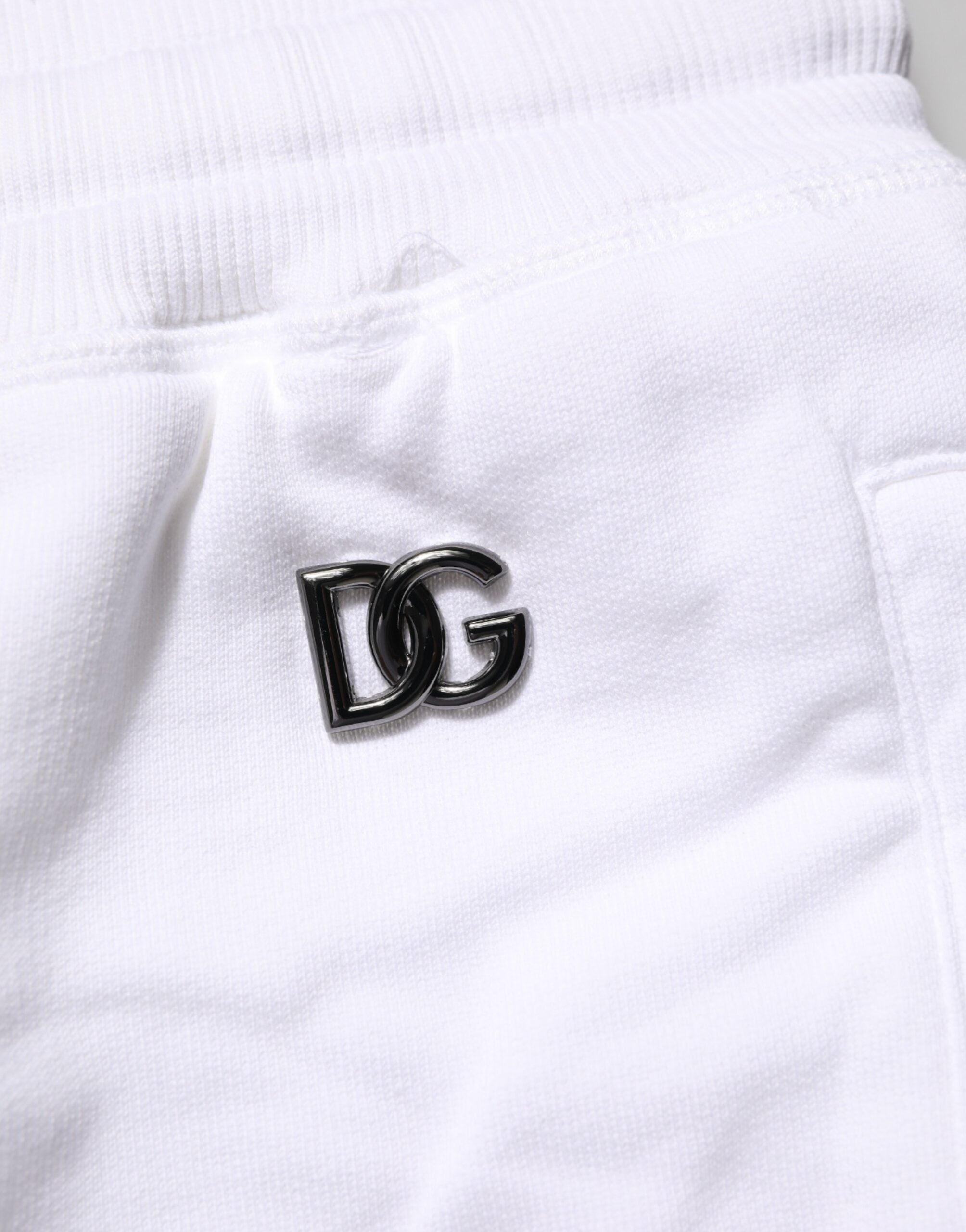 Dolce & Gabbana White Distressed Cotton Men Bermuda Shorts Dolce & Gabbana