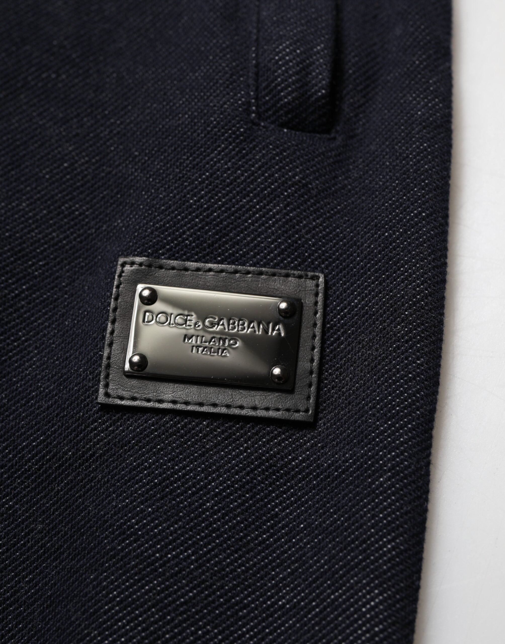 Dolce & Gabbana Black Cotton Blend Drawstring Jogger Jogger Pants Dolce & Gabbana