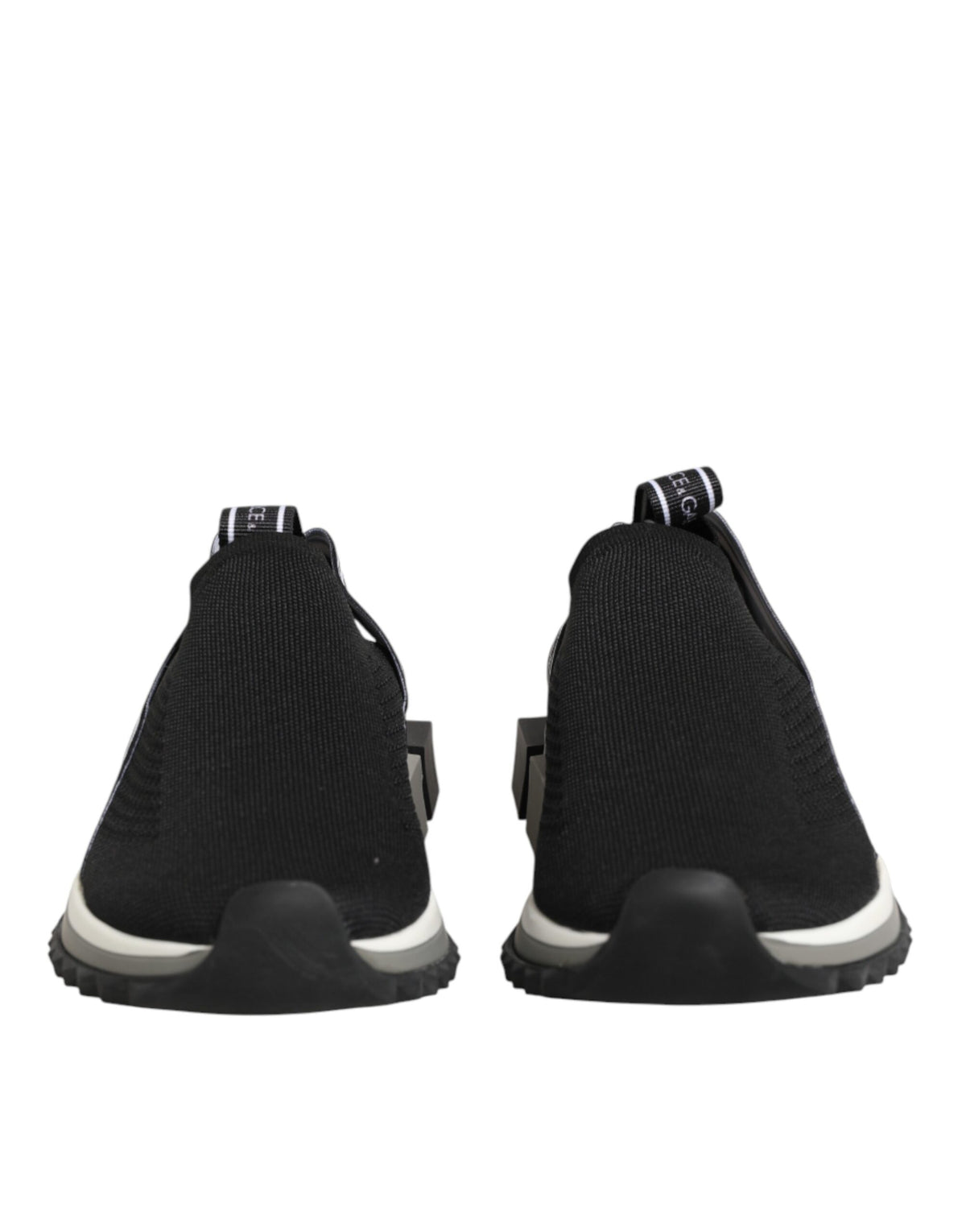 Dolce & Gabbana Black Slip On Sorrento Low Top Sneakers Shoes