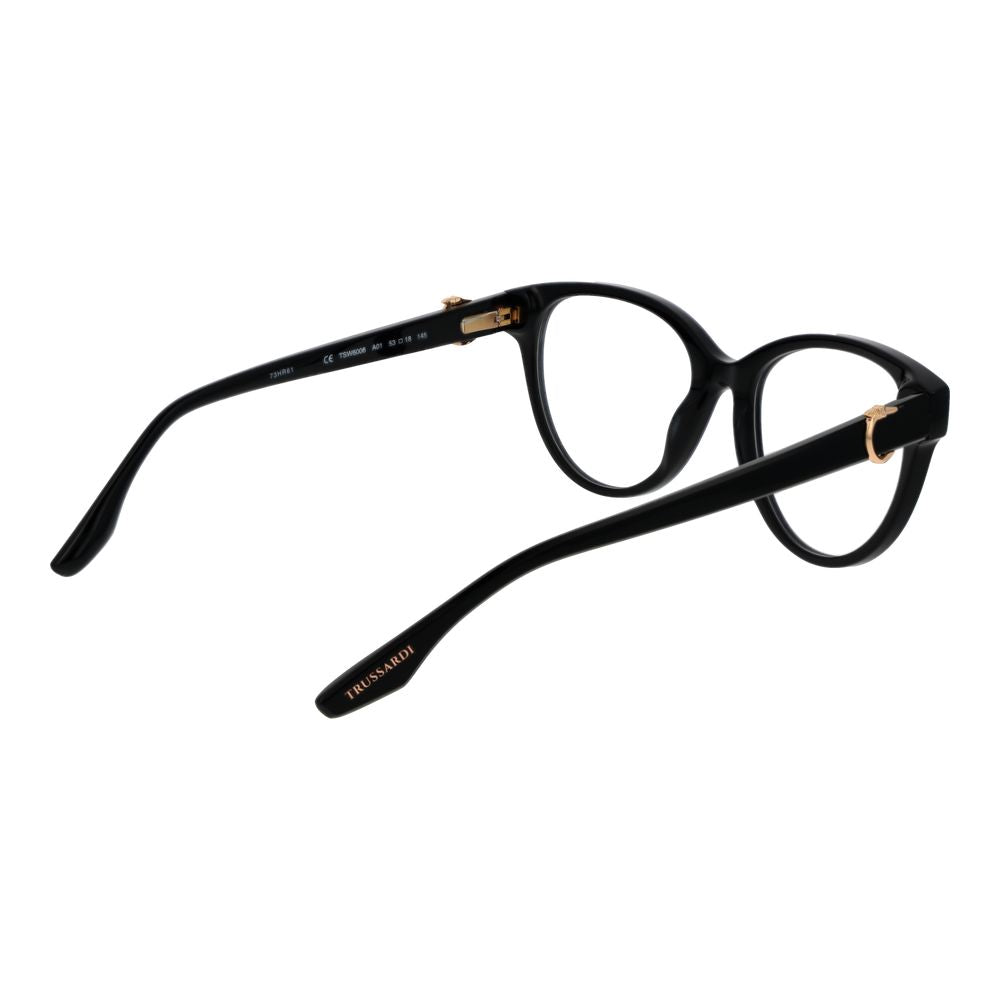 Trussardi Black Acetate Glasses (Frames) Trussardi