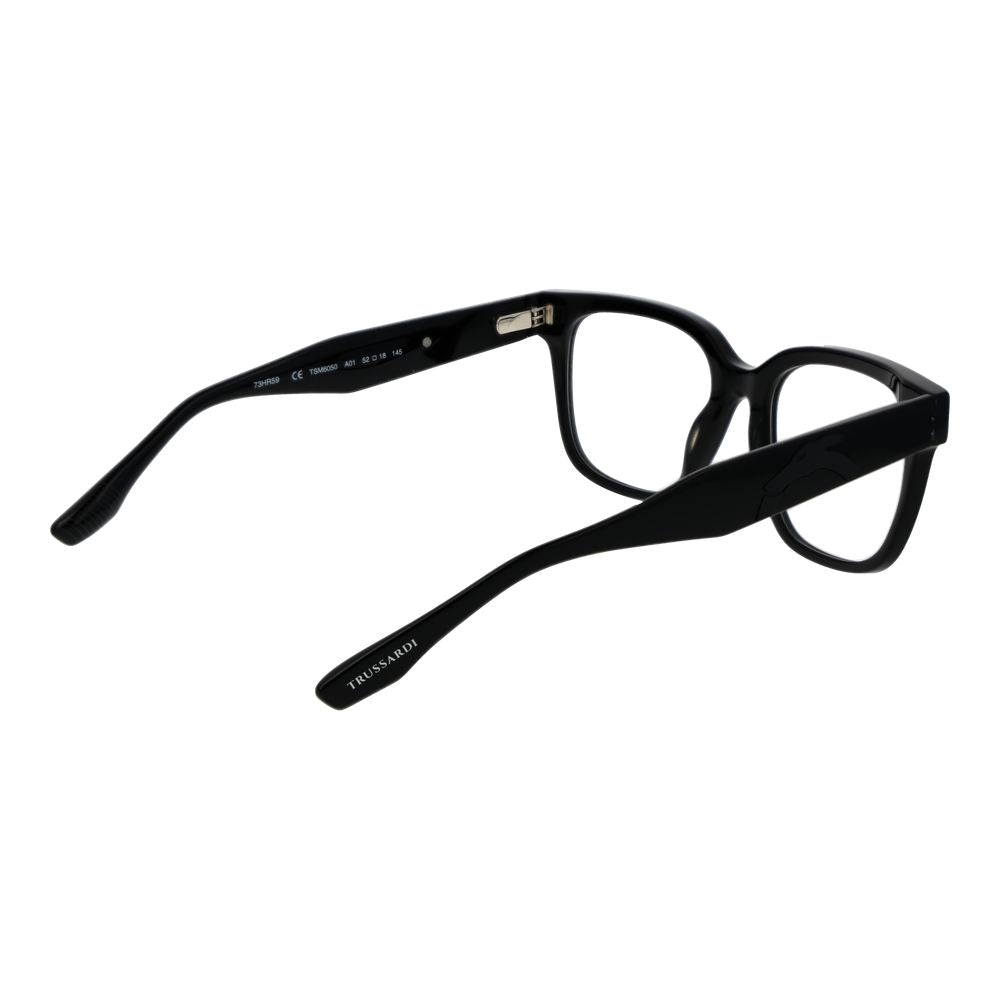 Trussardi Black Acetate Glasses (Frames) Trussardi