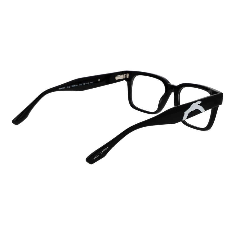 Trussardi Black Acetate Glasses (Frames) Trussardi