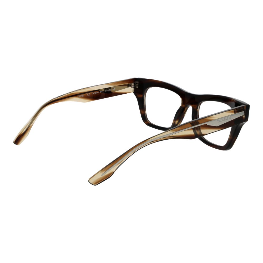 Trussardi Brown Acetate Glasses (Frames) Trussardi