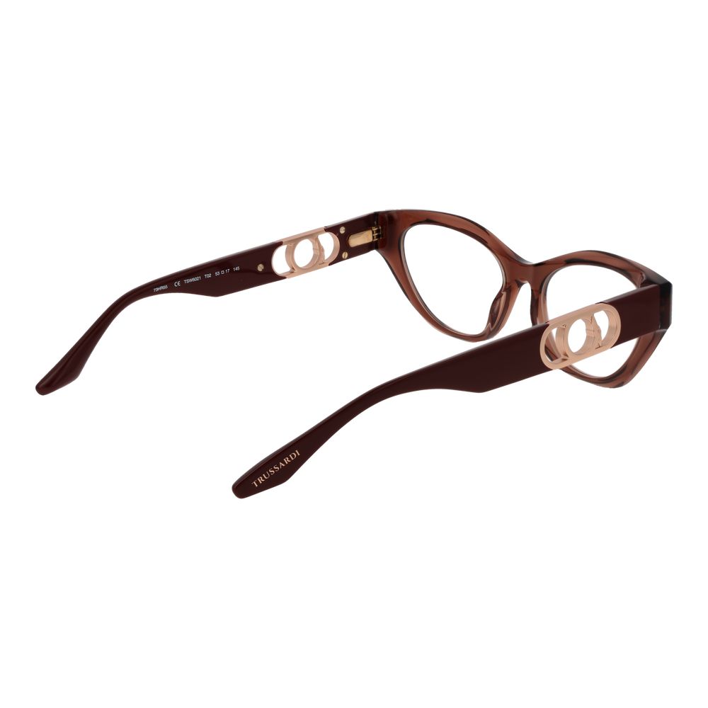 Trussardi Brown Acetate Glasses (Frames) Trussardi