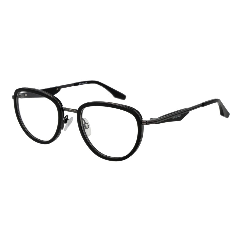 Trussardi Black Metal & Plastic Glasses (Frames) Trussardi