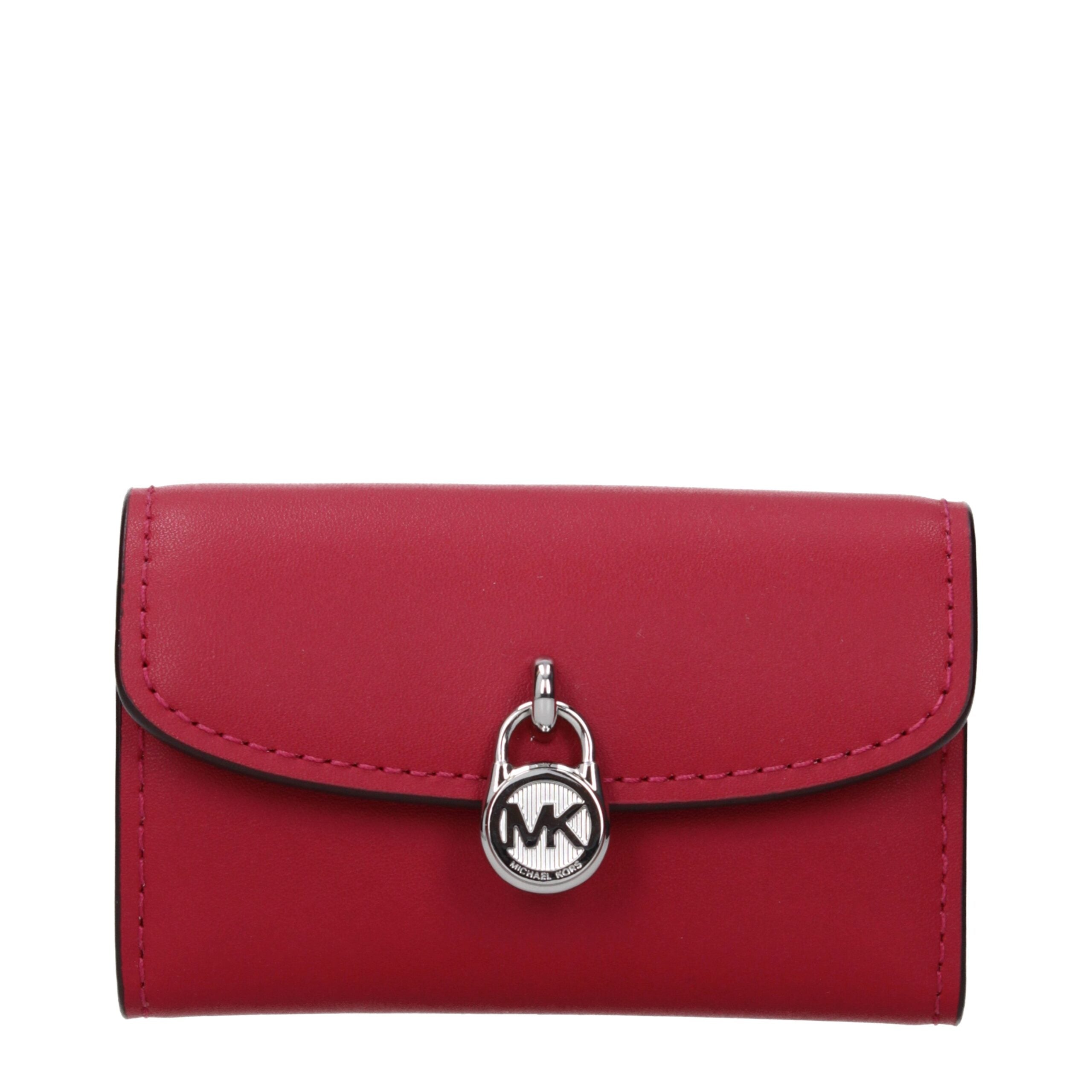Michael Kors Red Leather Wallet Michael Kors