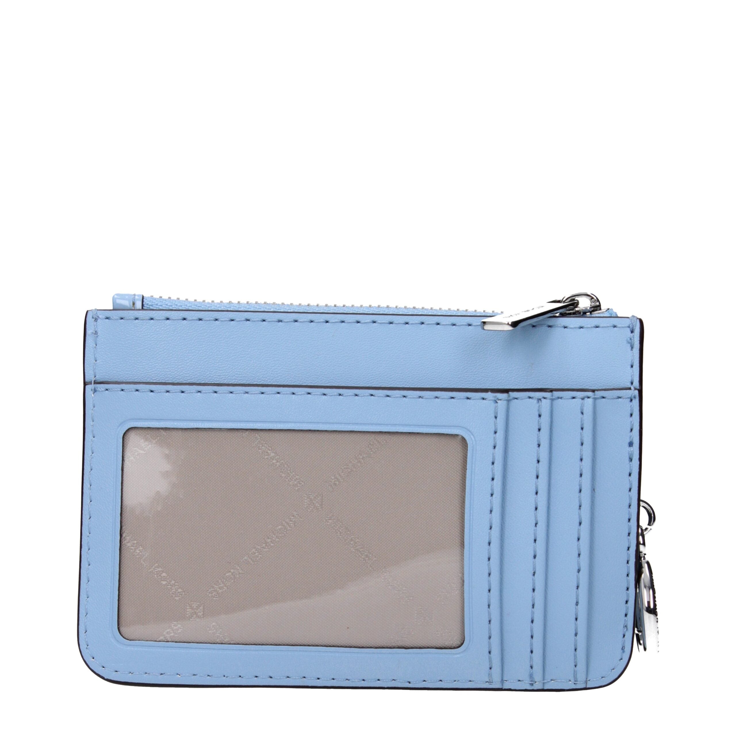 Michael Kors Light Blue Leather Wallet Michael Kors