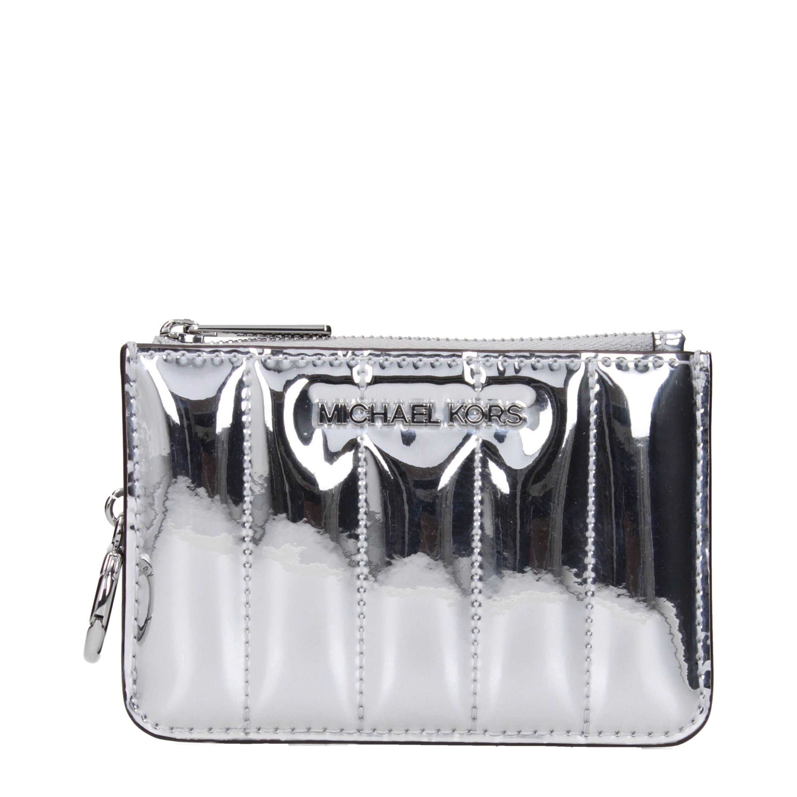 Michael Kors Gray Leather Wallet Michael Kors