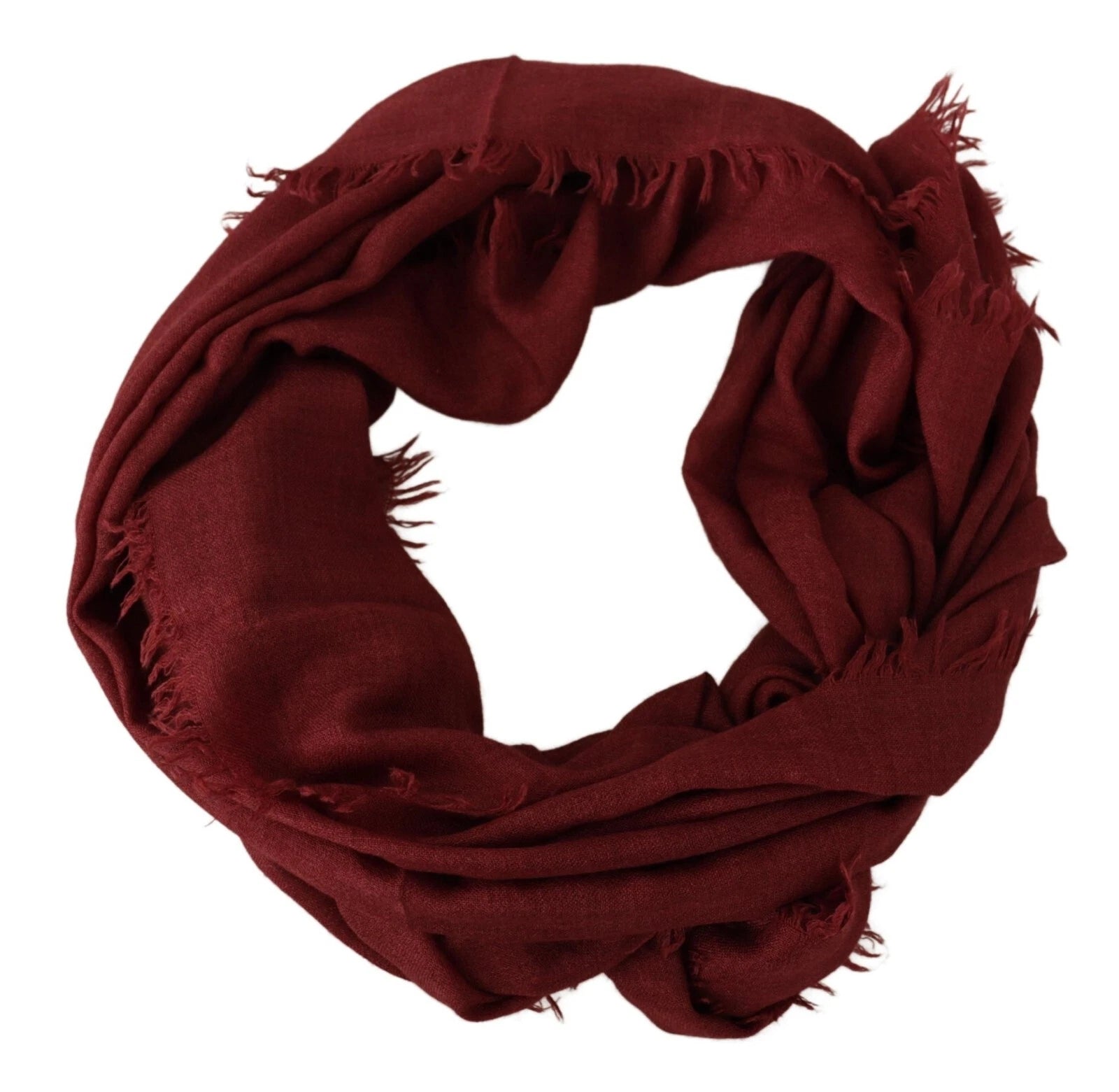 Dolce & Gabbana Red DG Crown Cashmere Silk Shawl Fringe Wrap Scarf Dolce & Gabbana