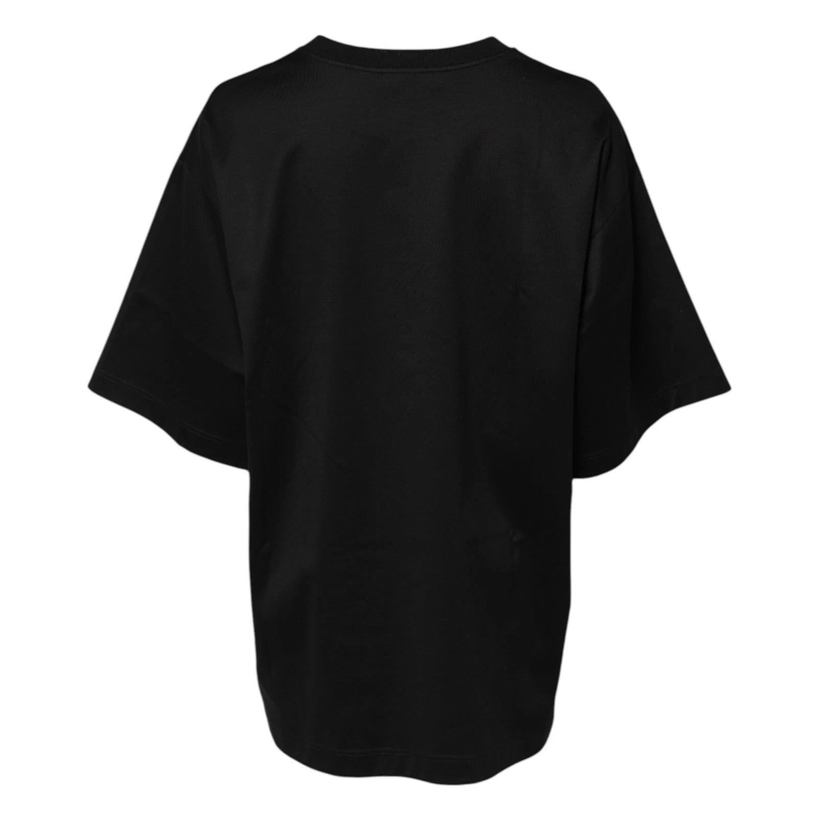 Dolce & Gabbana Black Cotton DG Logo Embroidery Top T-shirt Dolce & Gabbana