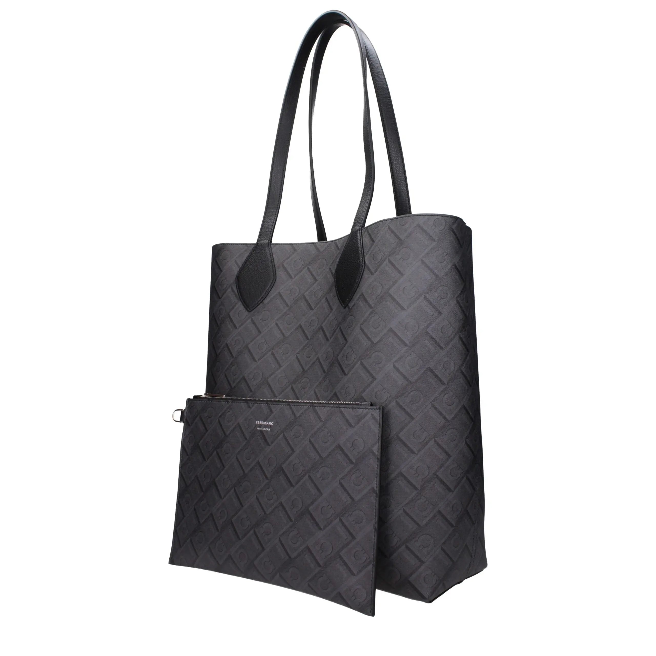 Salvatore Ferragamo Black Leather Shoulder Bag Salvatore Ferragamo