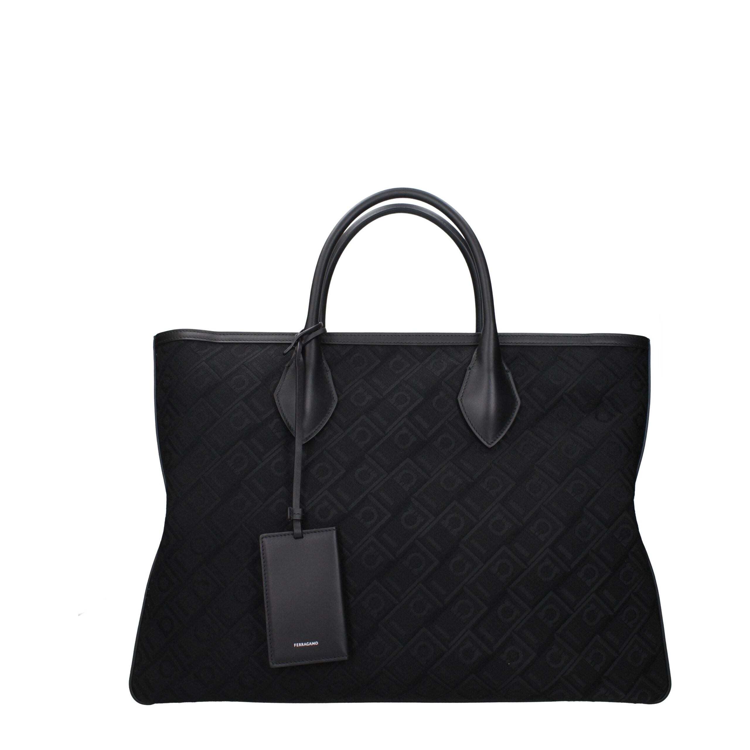 Salvatore Ferragamo Black Fabric Handbag Salvatore Ferragamo