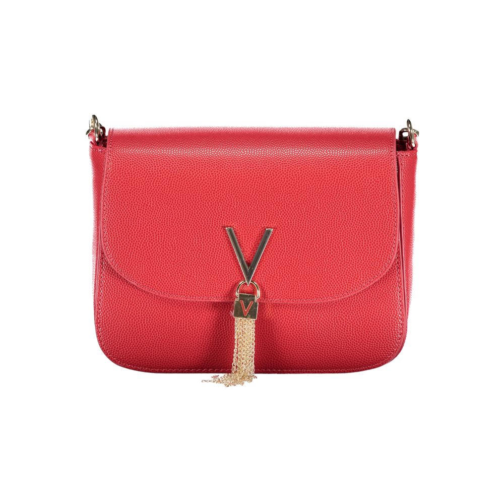 Mario Valentino Rosso Polyurethane Women's Bag With Removable Shoulder Strap Mario Valentino