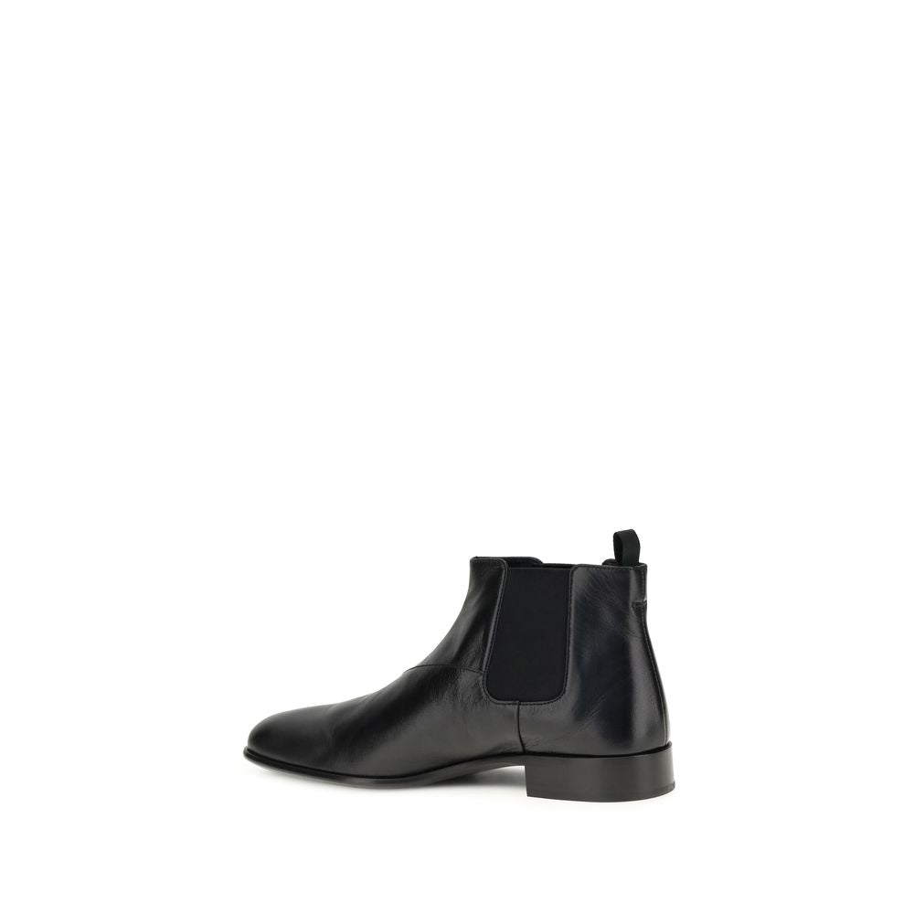 Prada Black Goatskin Ankle Boots Prada