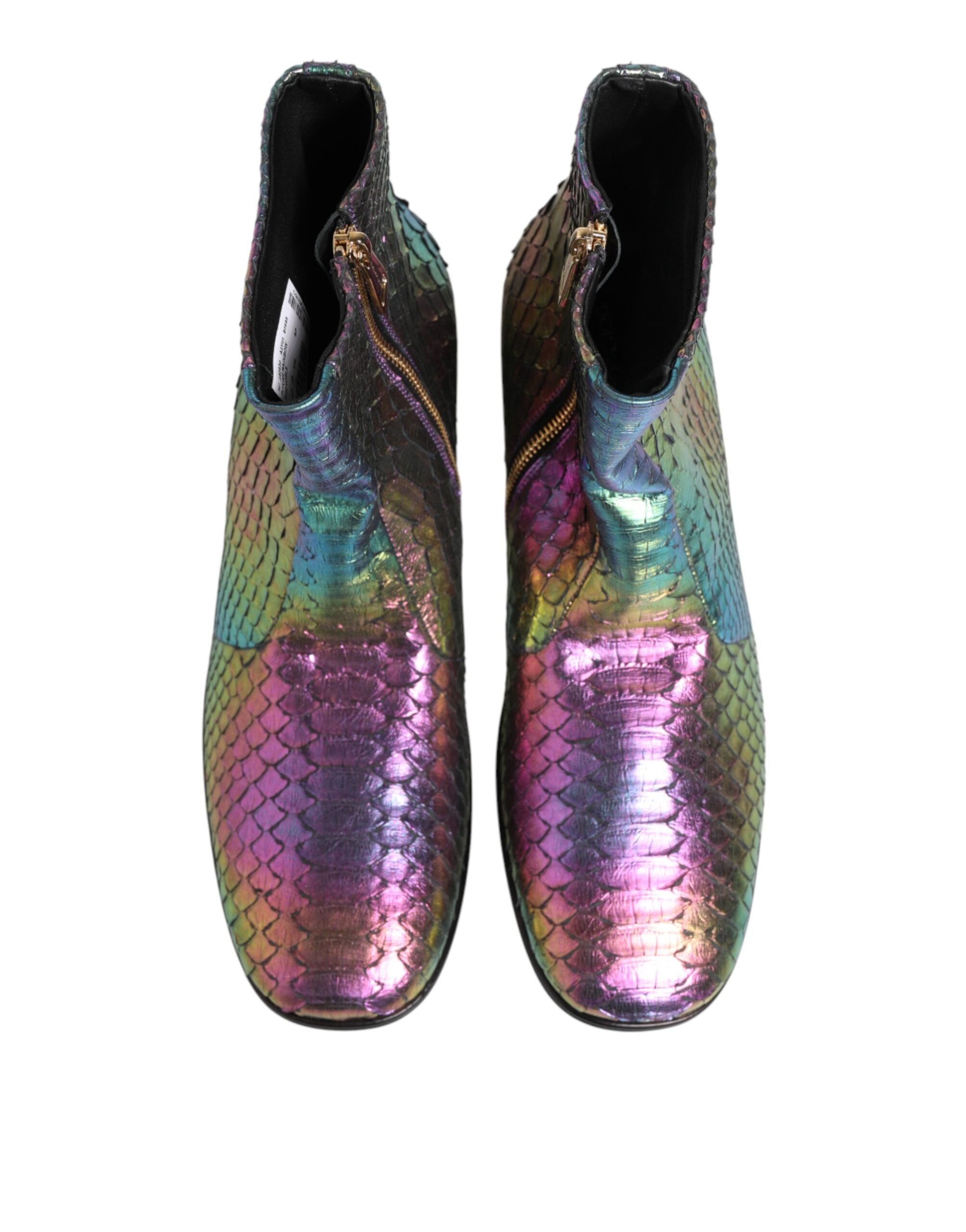Dolce & Gabbana Multicolor Chelsea Short Ankle Boots Shoes Dolce & Gabbana