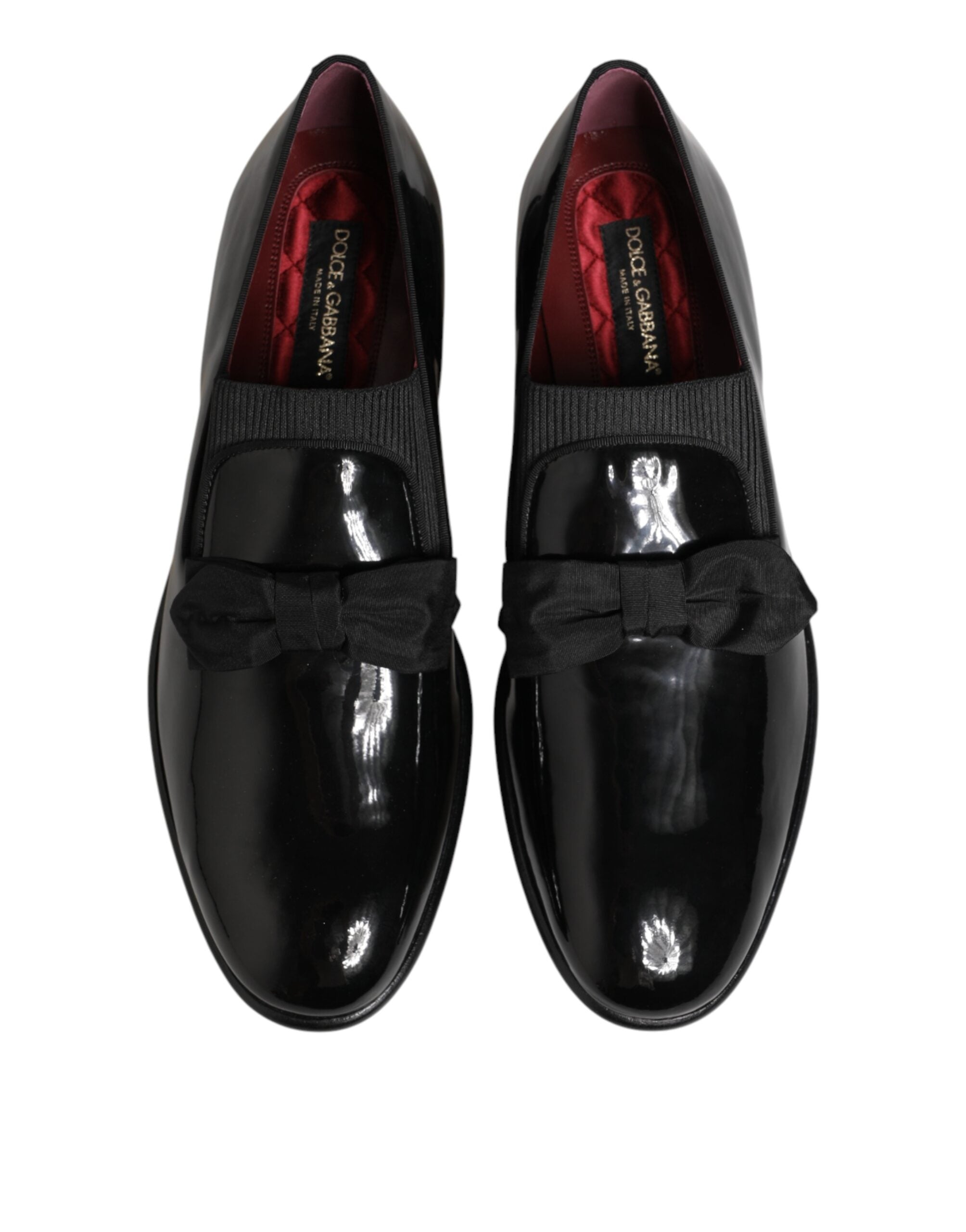 Dolce & Gabbana Black Leather Slip On Dress Men Loafers Shoes Dolce & Gabbana