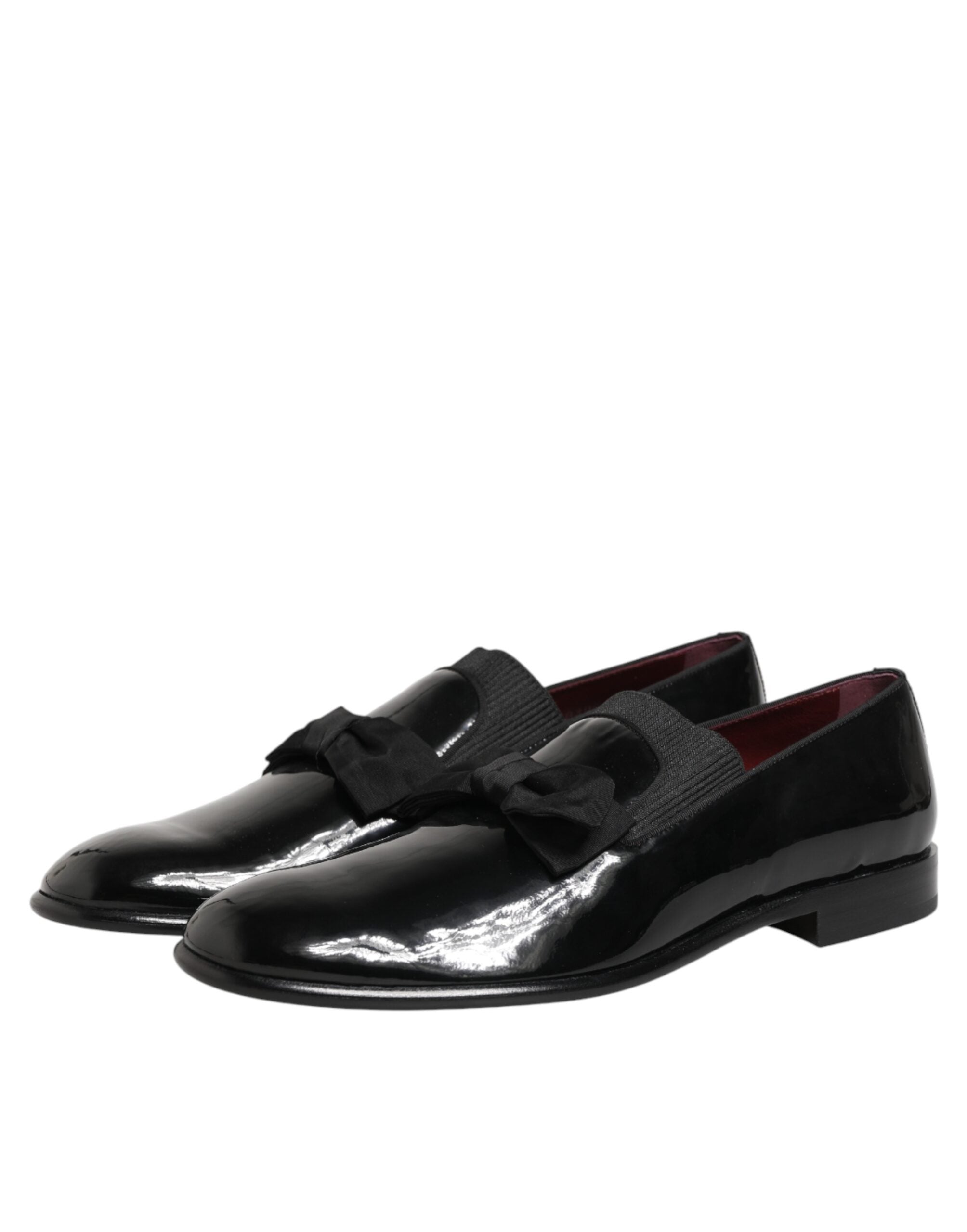 Dolce & Gabbana Black Leather Slip On Dress Men Loafers Shoes Dolce & Gabbana