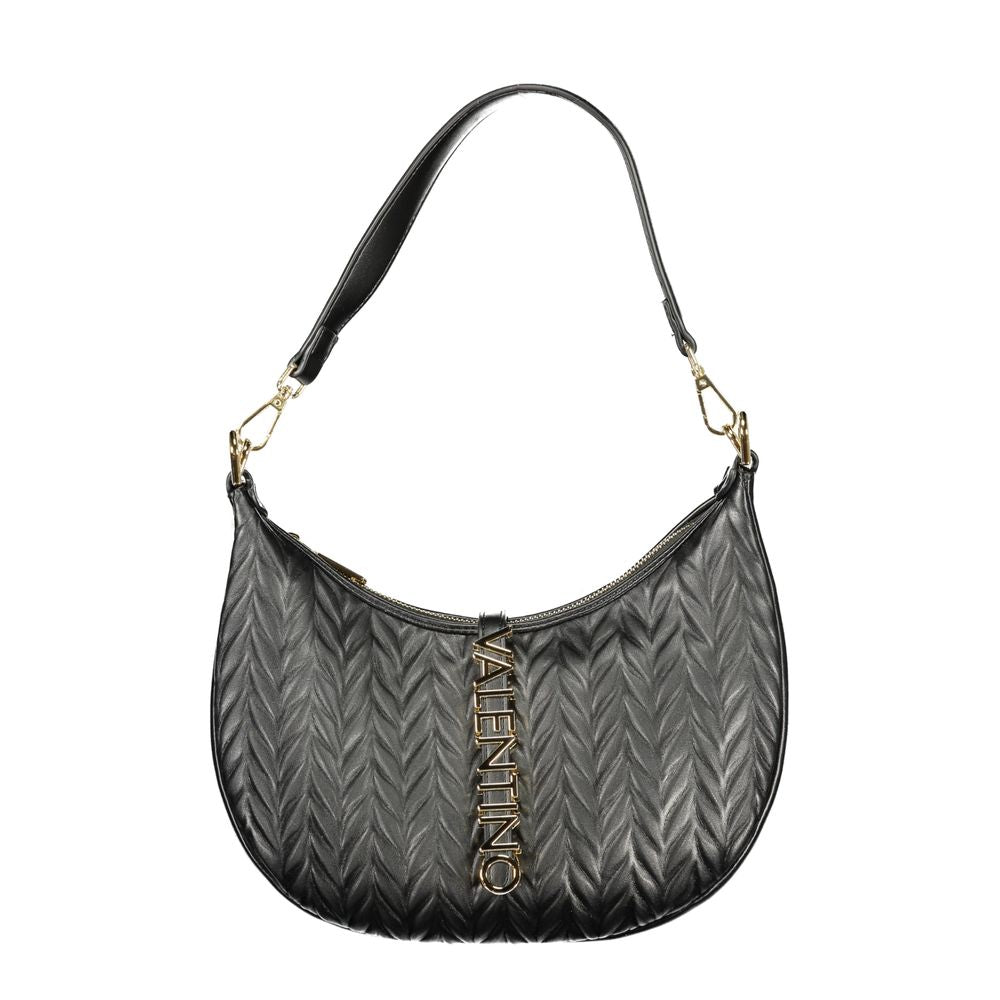 Mario Valentino Nero Polyurethane Women's Shoulder Bag Mario Valentino
