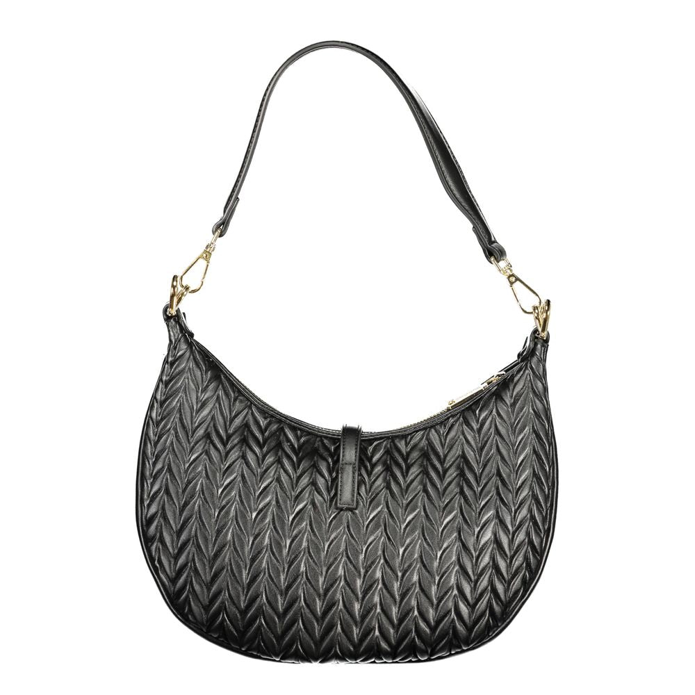 Mario Valentino Nero Polyurethane Women's Shoulder Bag Mario Valentino