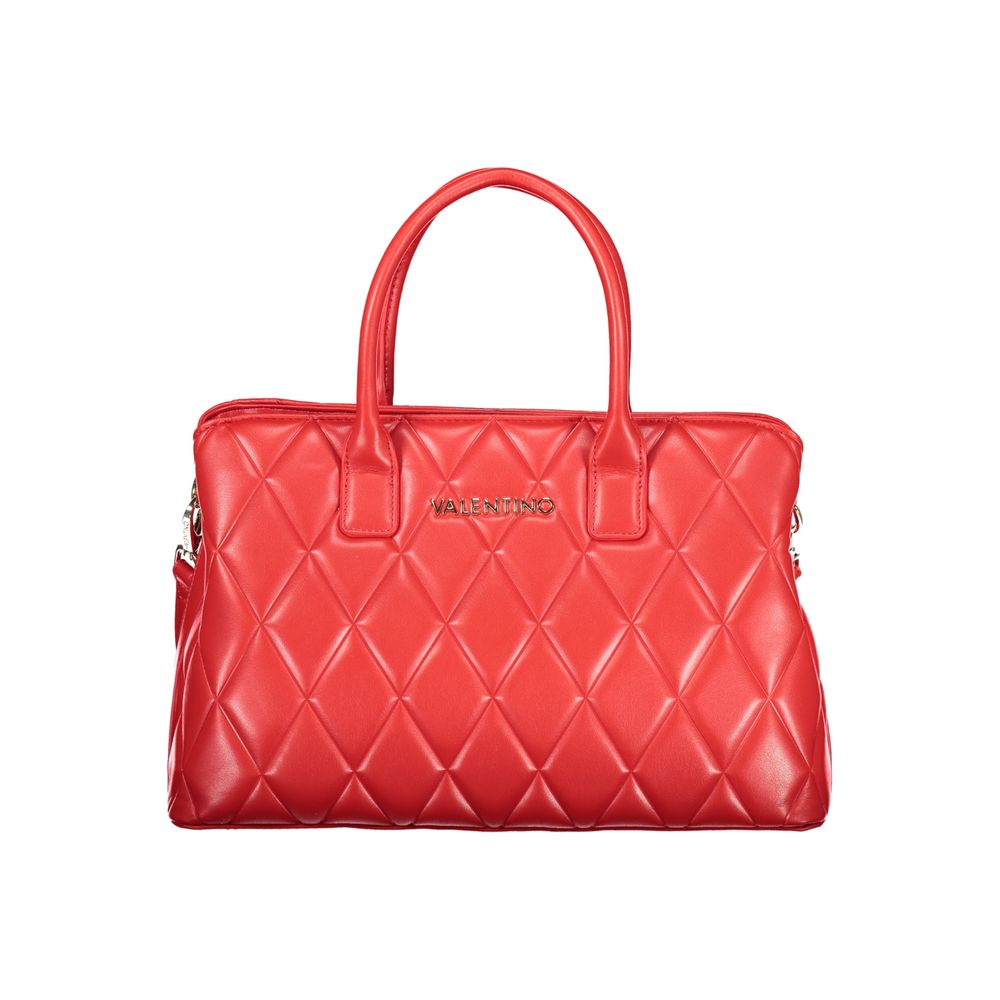Mario Valentino Rosso Polyurethane Women's Bag with Handles and Compartments Mario Valentino
