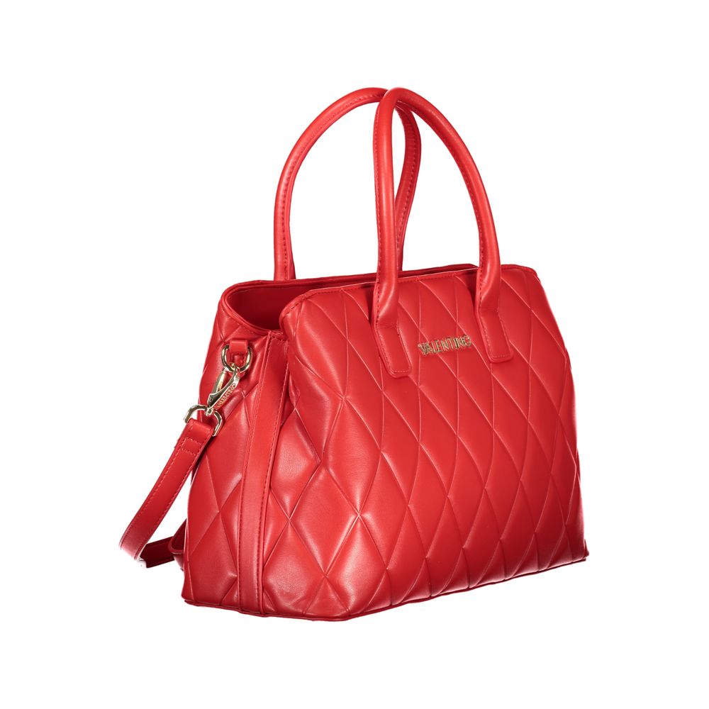 Mario Valentino Rosso Polyurethane Women's Bag with Handles and Compartments Mario Valentino