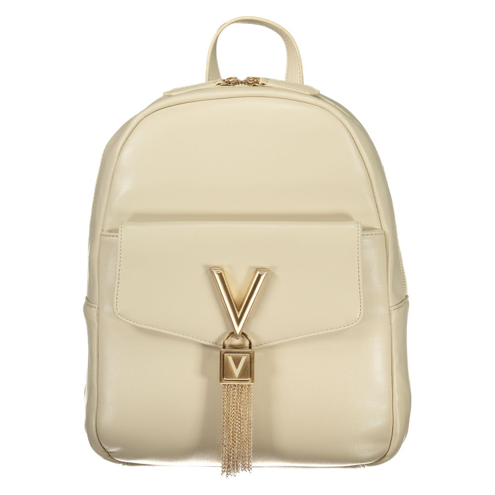 Mario Valentino Beige Polyurethane Women's Backpack Mario Valentino