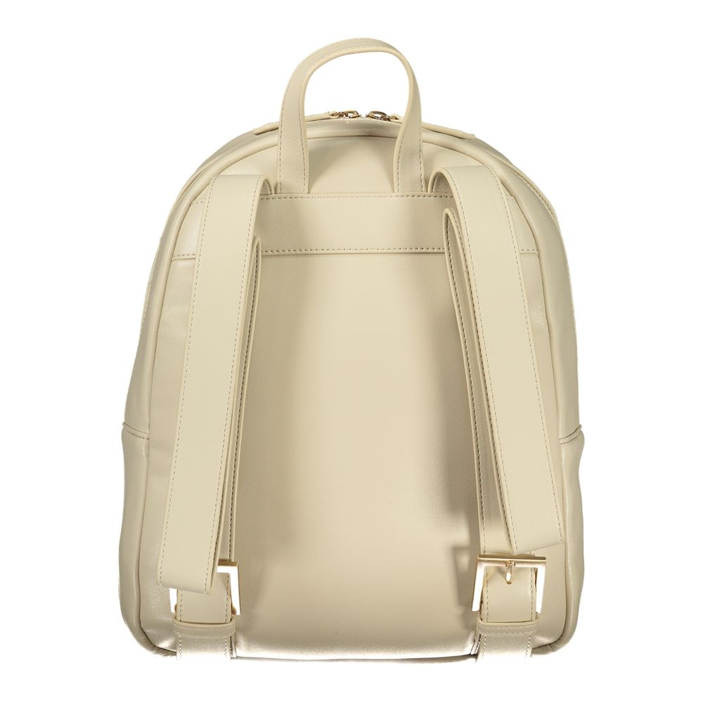 Mario Valentino Beige Polyurethane Women's Backpack Mario Valentino