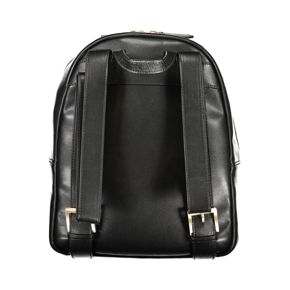 Mario Valentino Black Polyurethane Women's Backpack Mario Valentino
