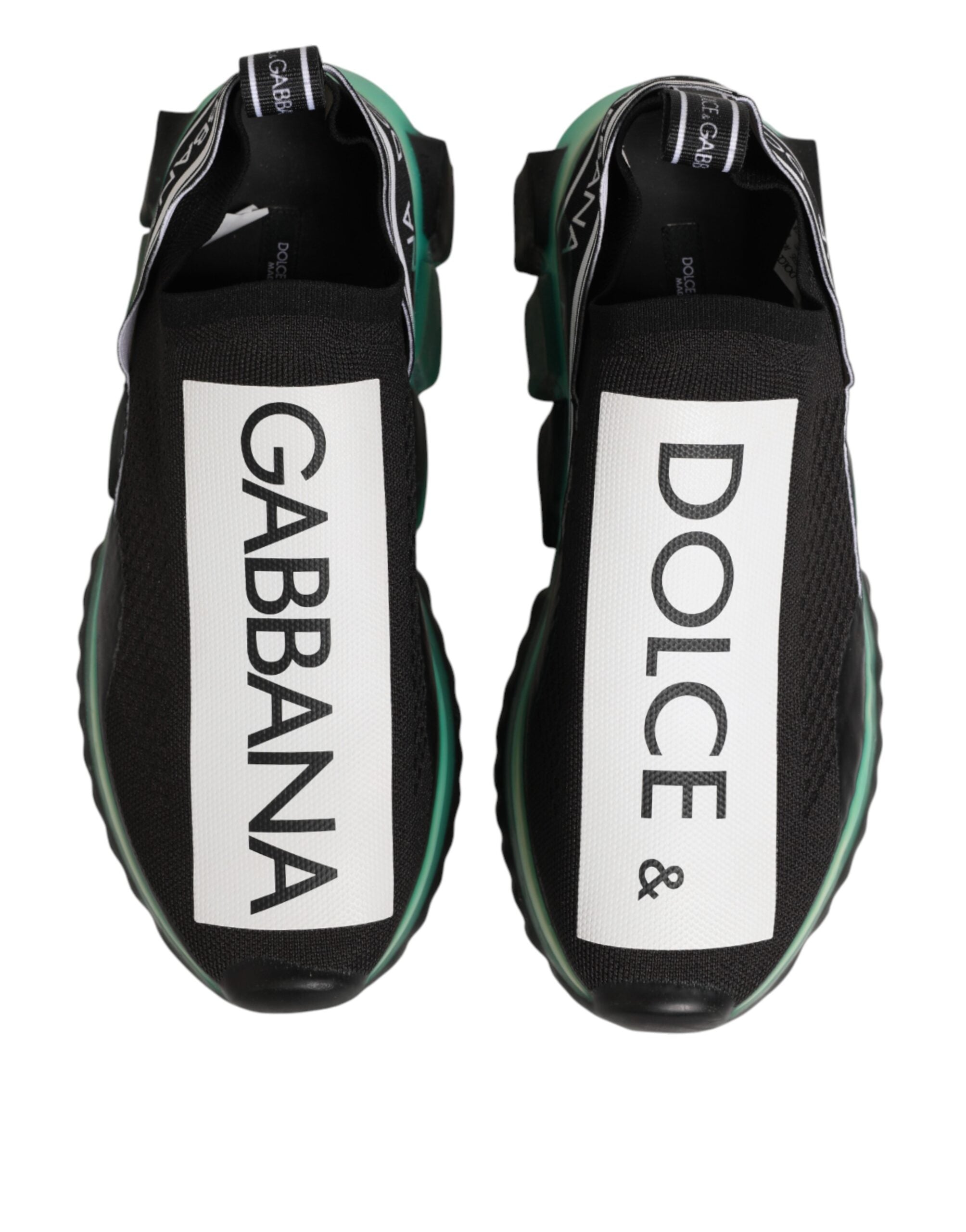 Dolce & Gabbana Black Slip On Sorrento Men Sneakers Shoes Dolce & Gabbana