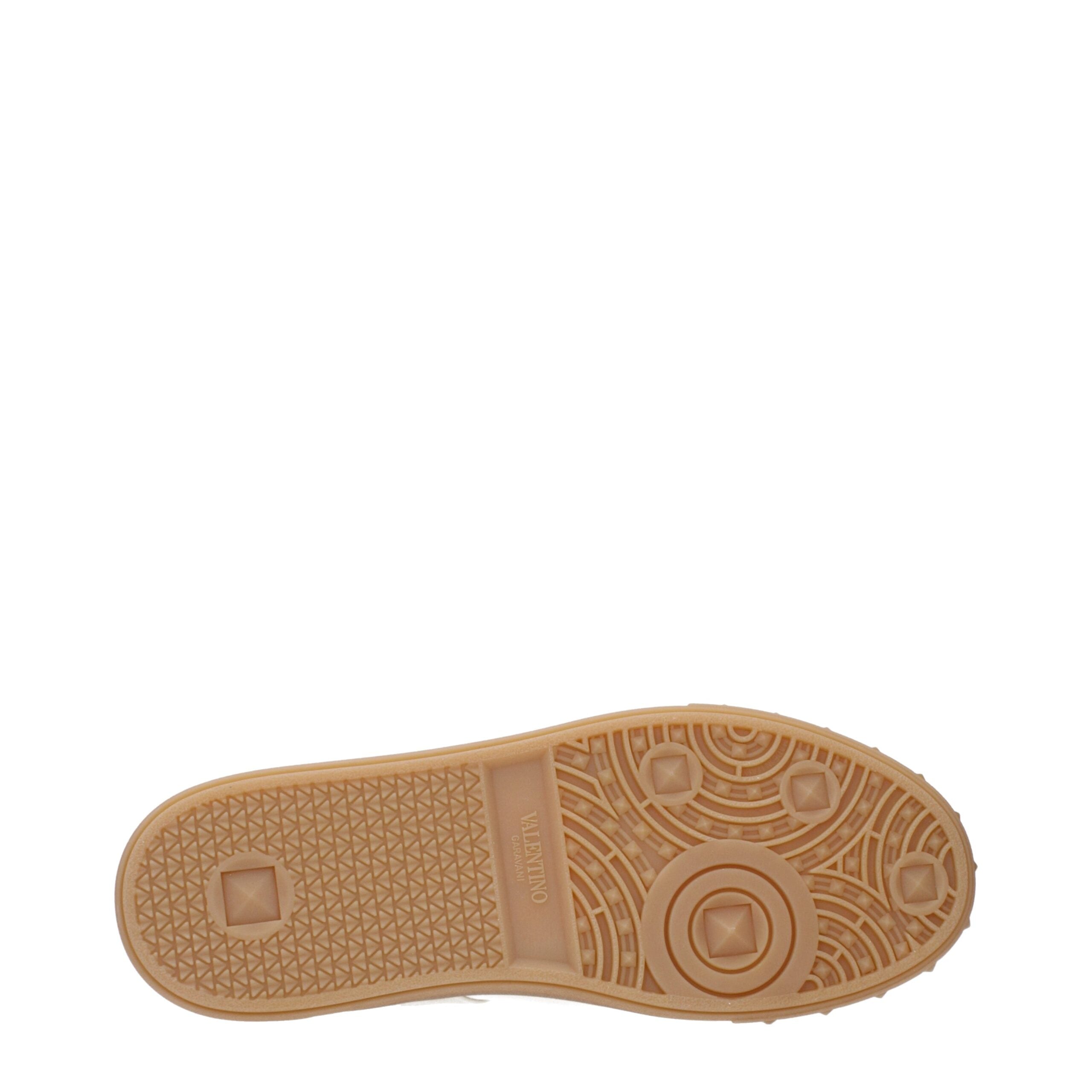 Valentino Garavani Beige Fabric Low Top Sneakers Valentino Garavani