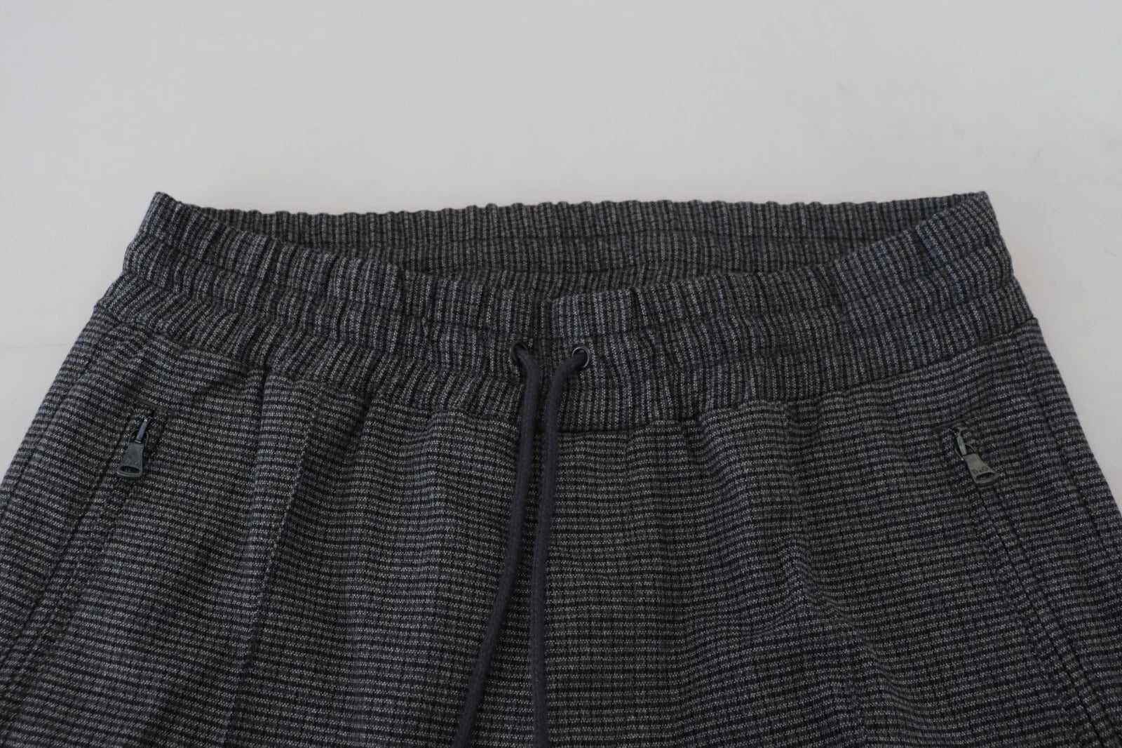 Dolce & Gabbana Gray Striped Wool Skinny Trouser Pants Dolce & Gabbana