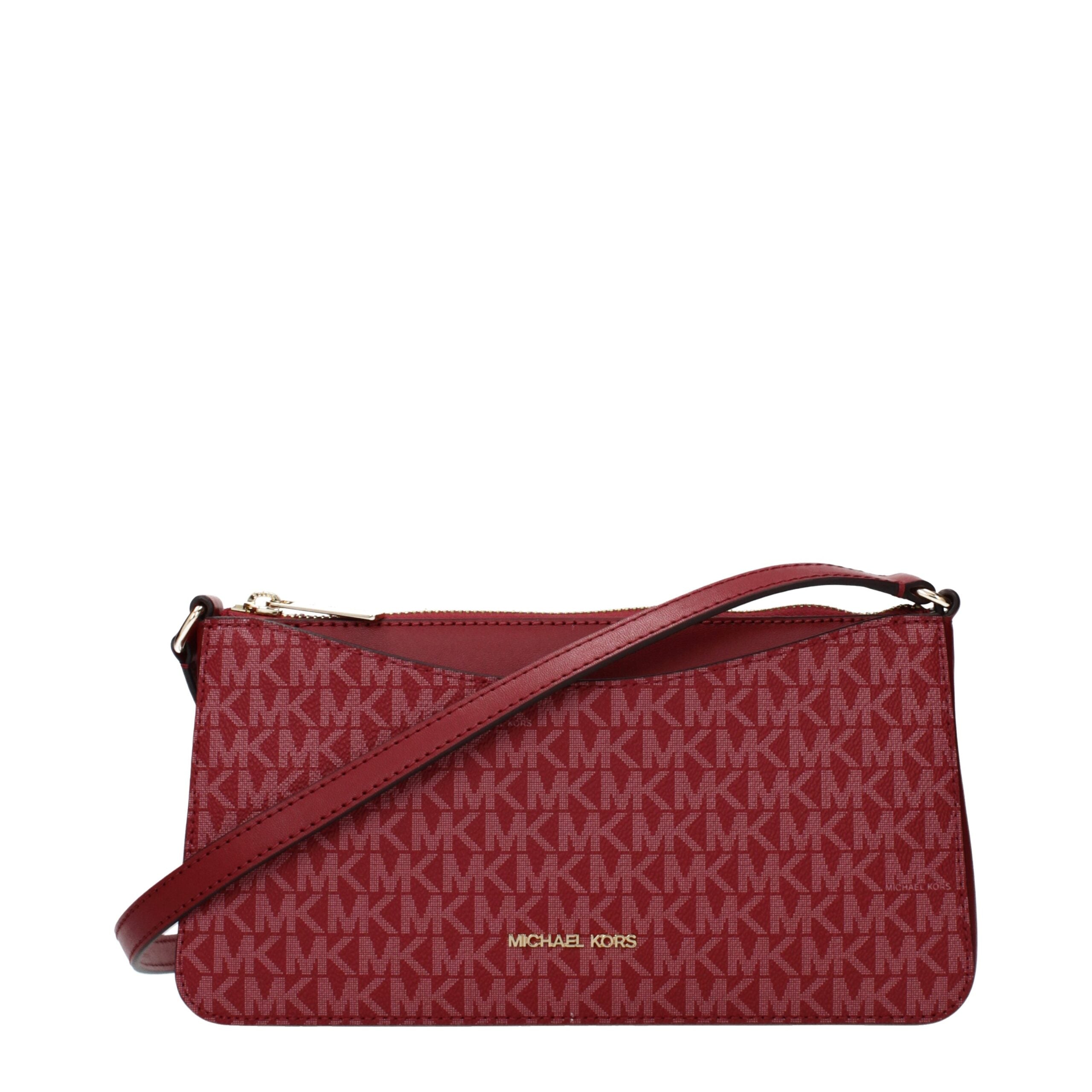 Michael Kors Red Fabric Crossbody Bag Michael Kors