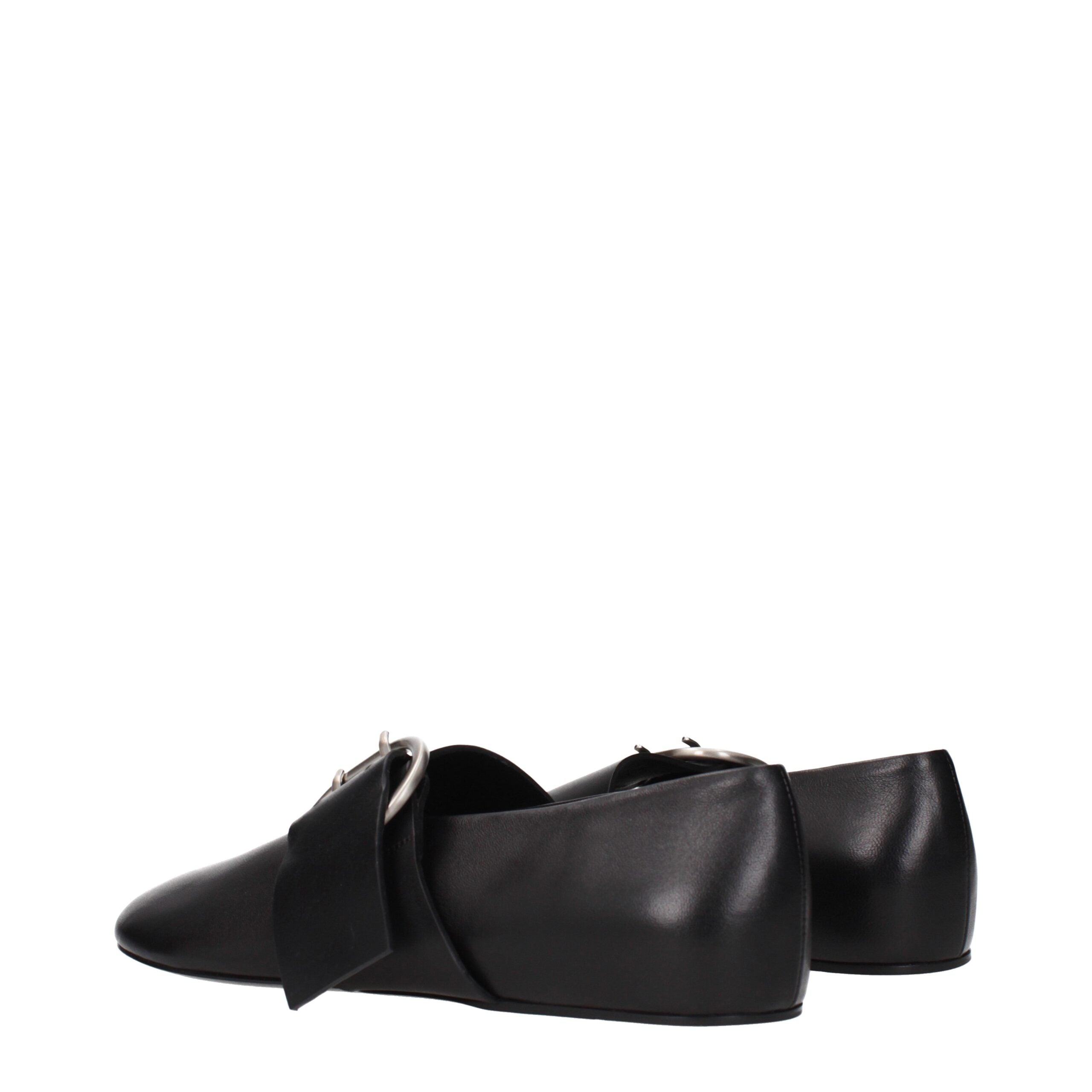Jil Sander Black Leather Ballet Flats Jil Sander