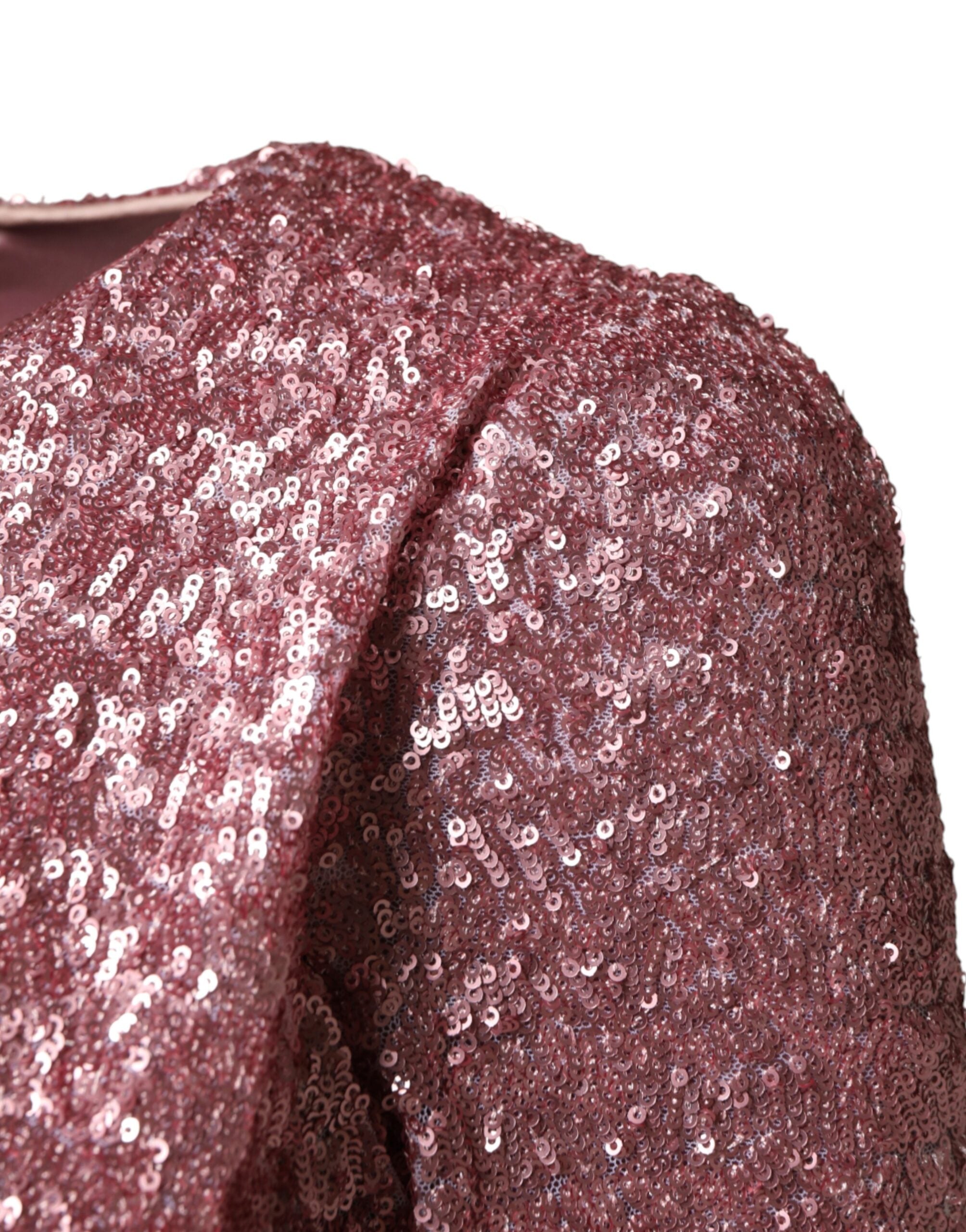 Dolce & Gabbana Pink Sequinned Mermaid Long Gown Dress Dolce & Gabbana