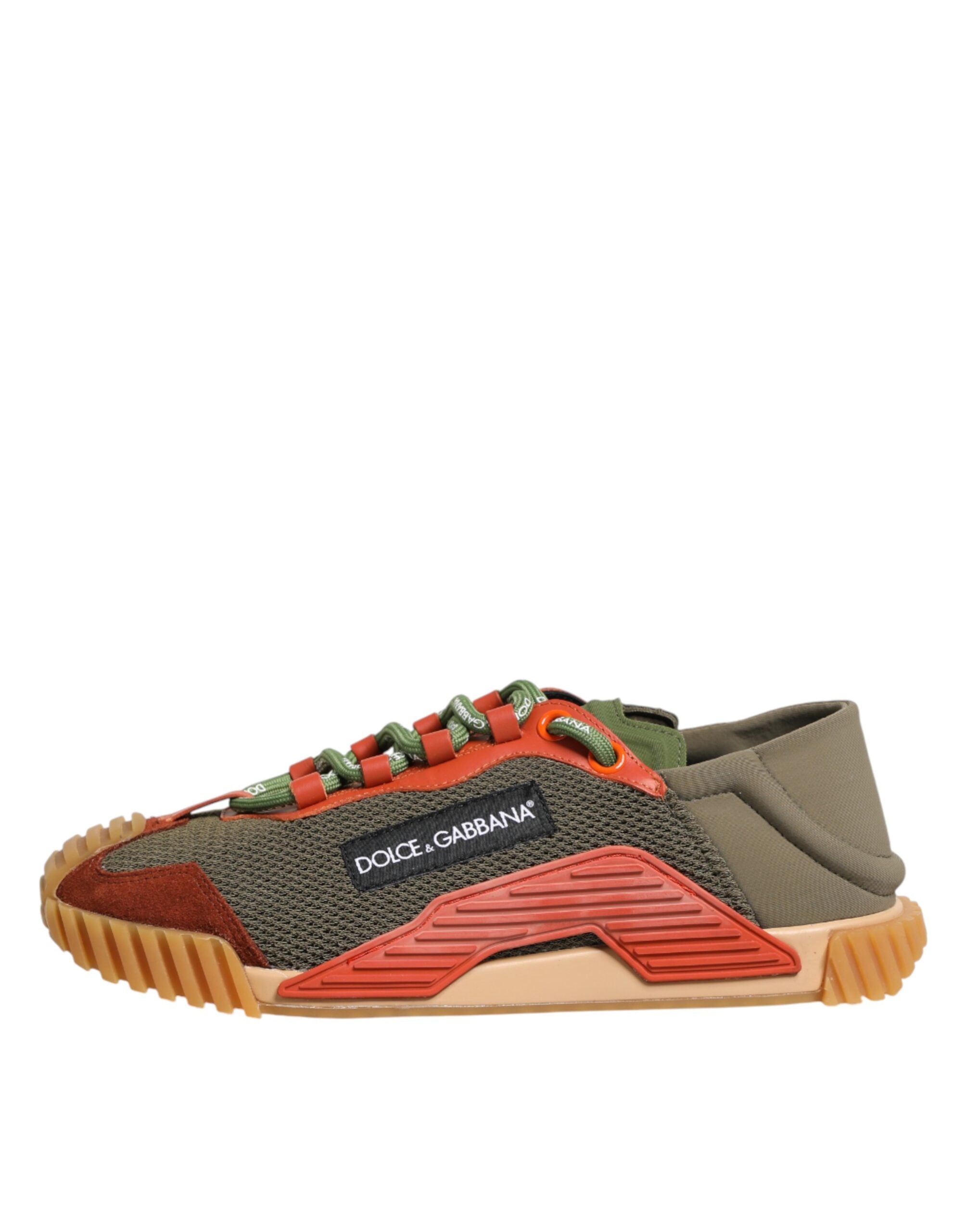 Dolce & Gabbana Multicolor Lace Up Low Top NS1 Sneakers Shoes Dolce & Gabbana