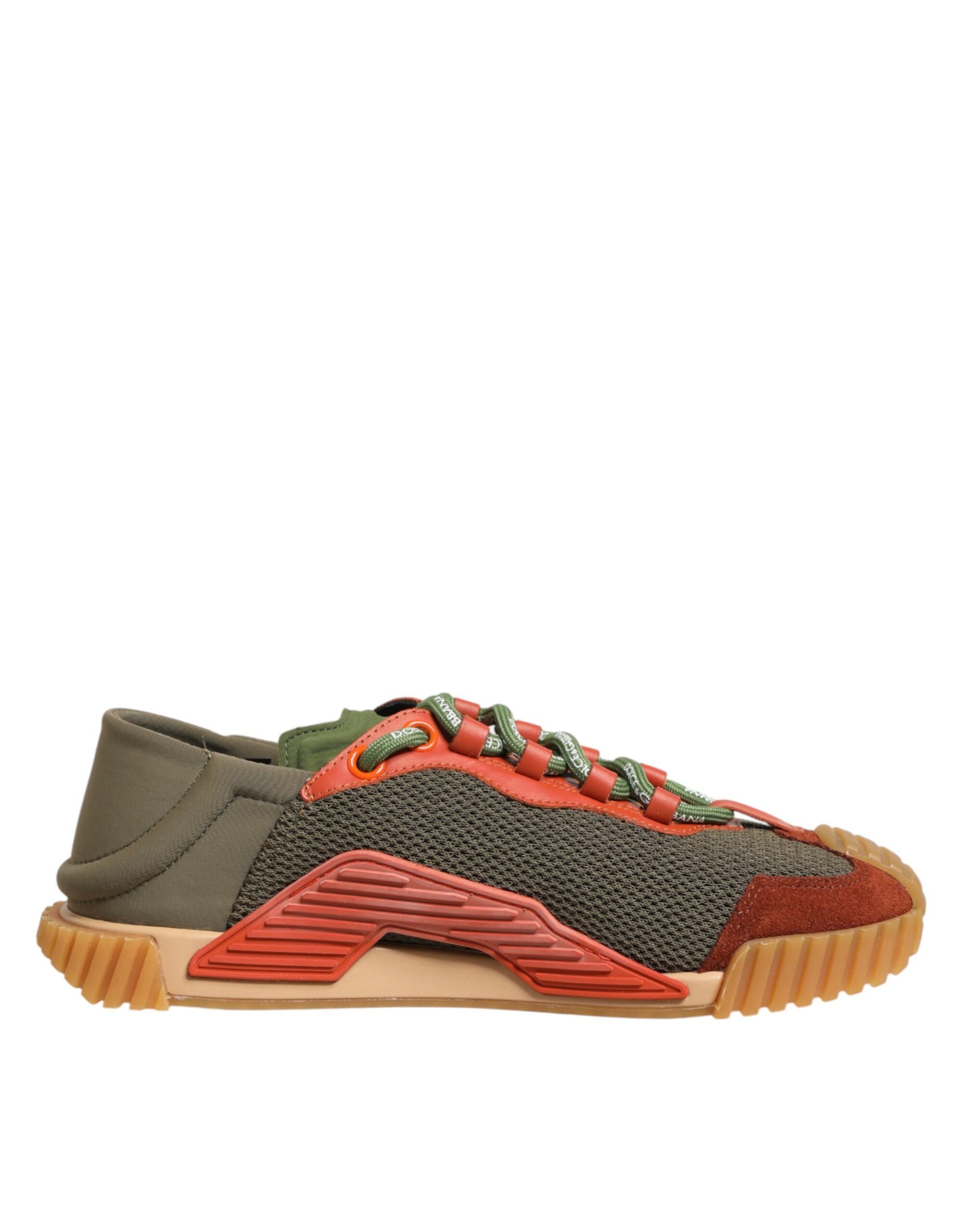 Dolce & Gabbana Multicolor Lace Up Low Top NS1 Sneakers Shoes Dolce & Gabbana