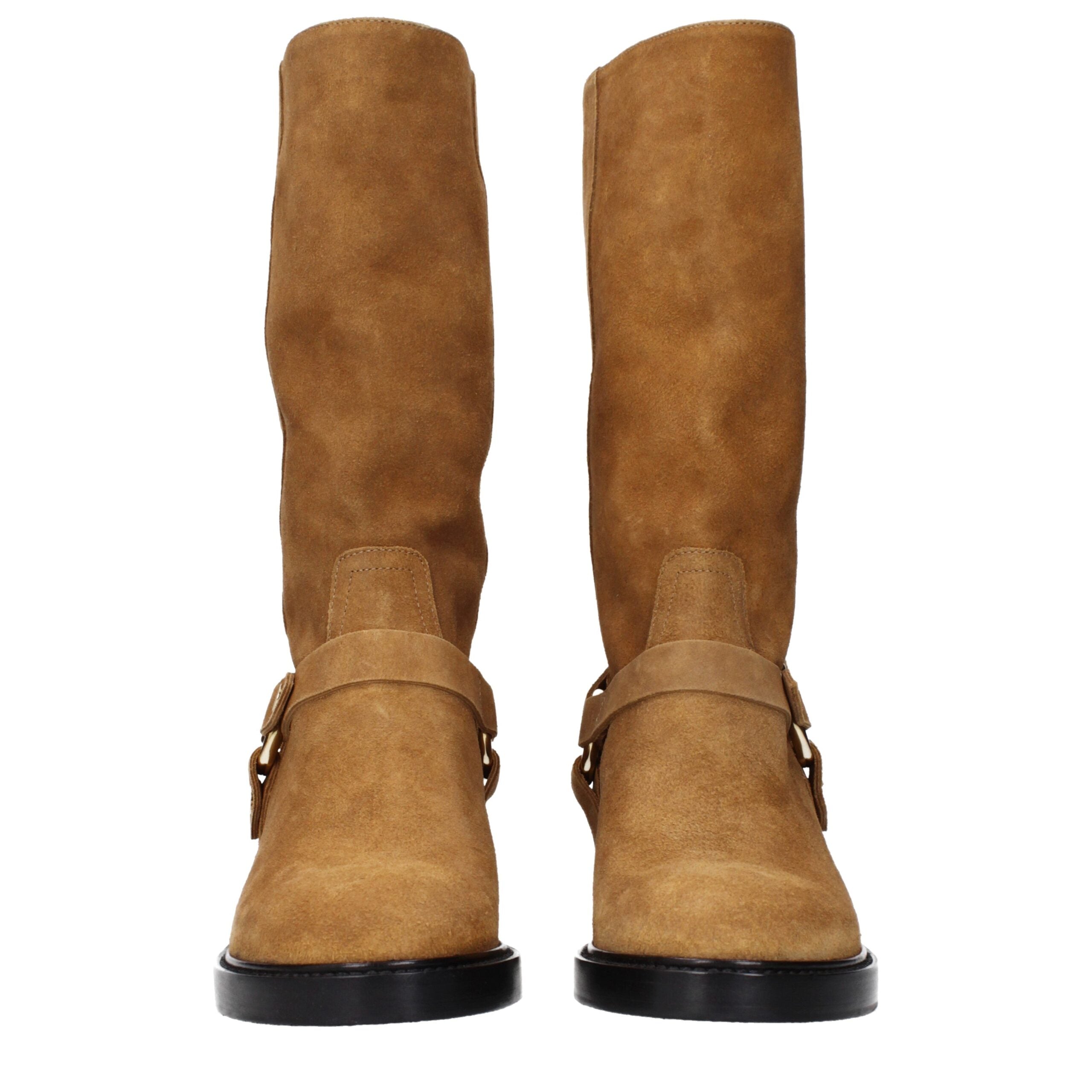 Chloé Brown Leather Ankle Boots Chloé