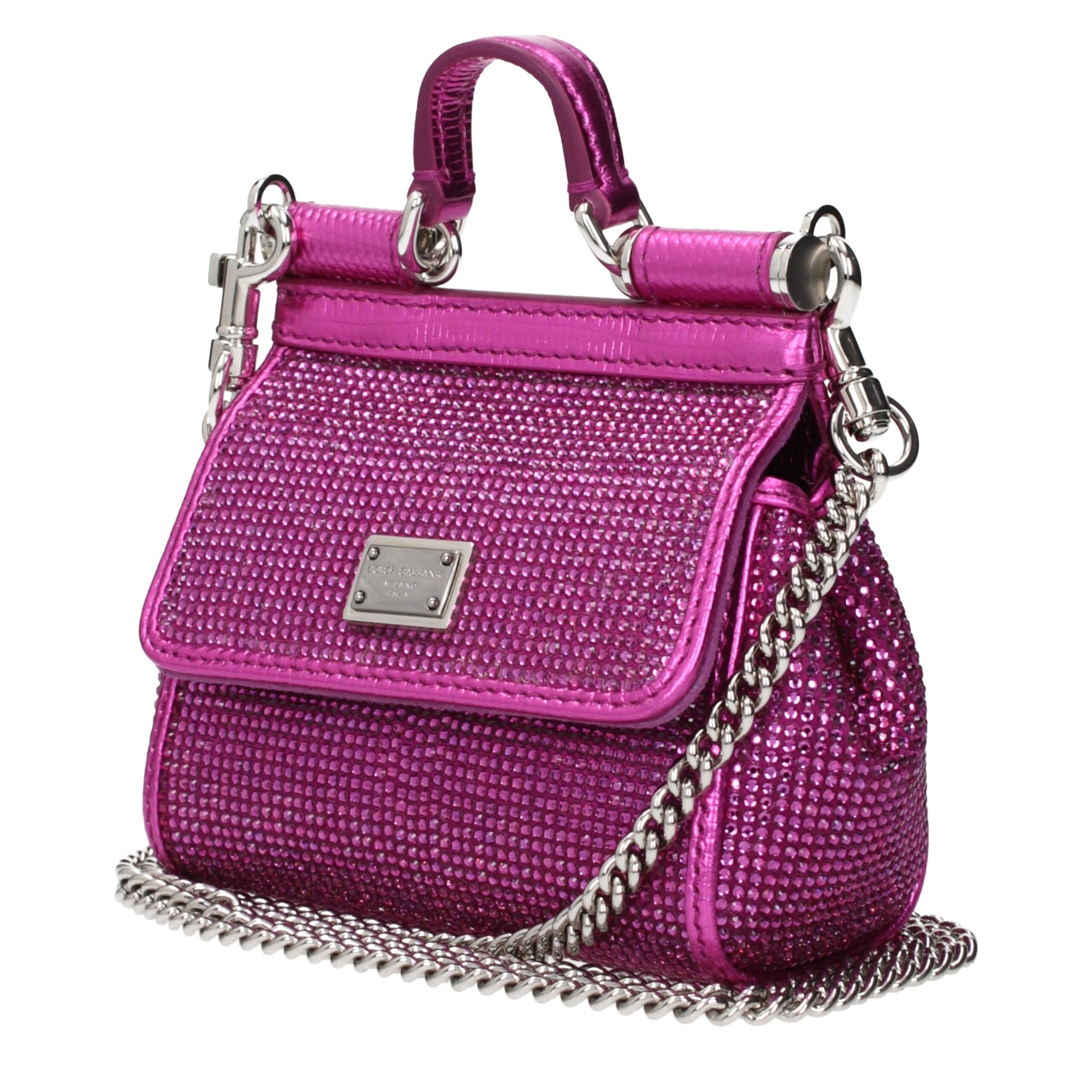 Dolce & Gabbana Pink Satin Handbag Dolce & Gabbana