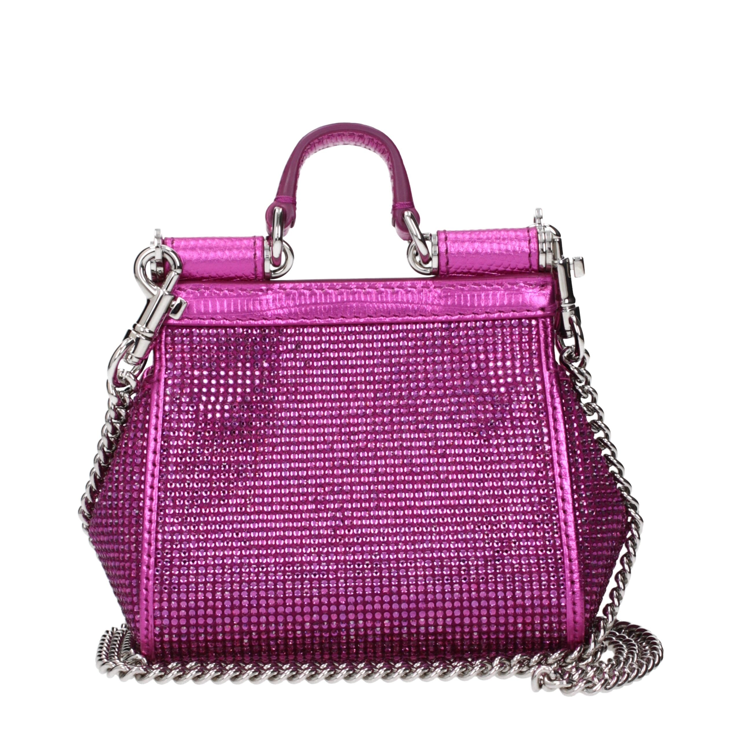 Dolce & Gabbana Pink Satin Handbag Dolce & Gabbana