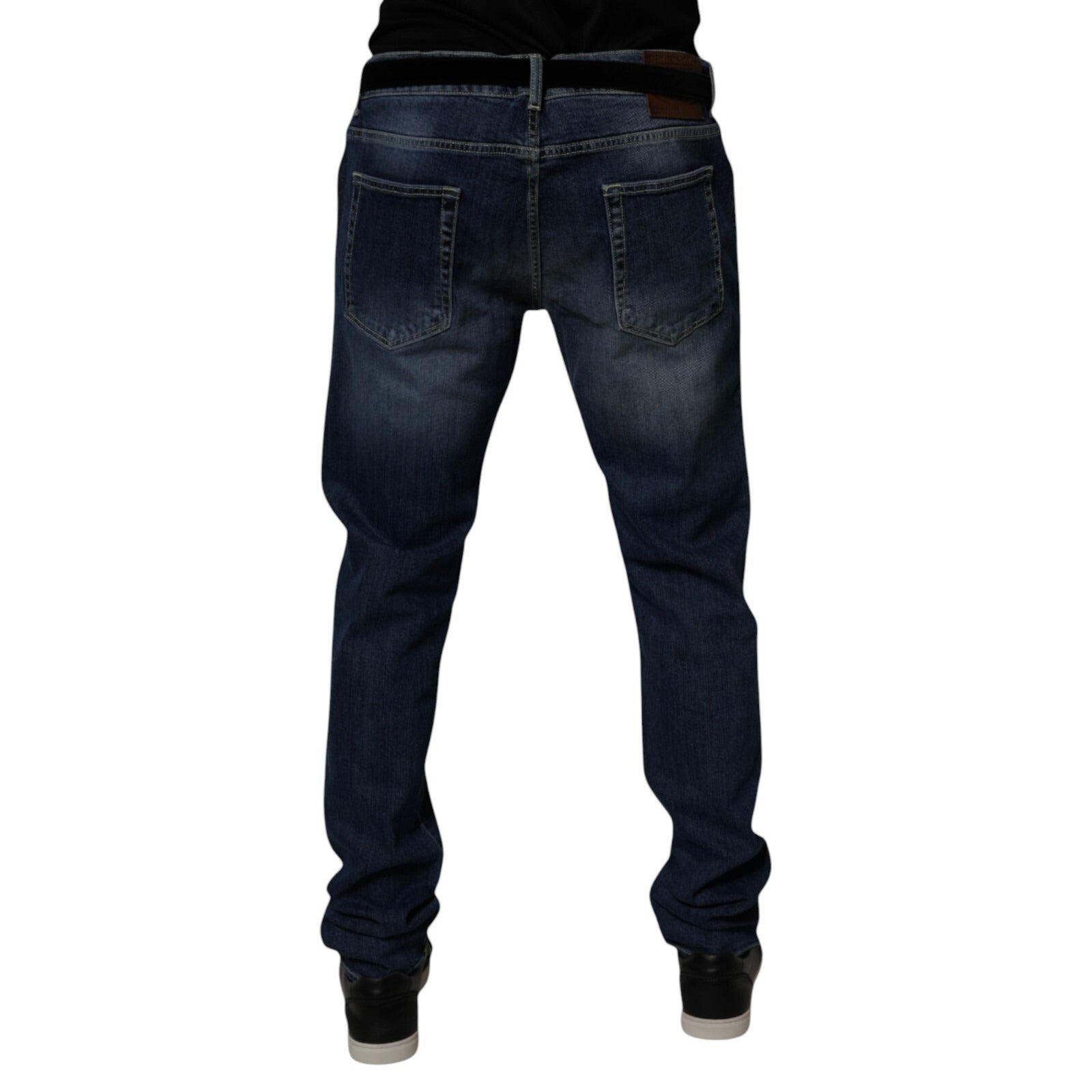 Dolce & Gabbana Blue Washed Cotton Stretch SkinnyDenim Jeans Dolce & Gabbana