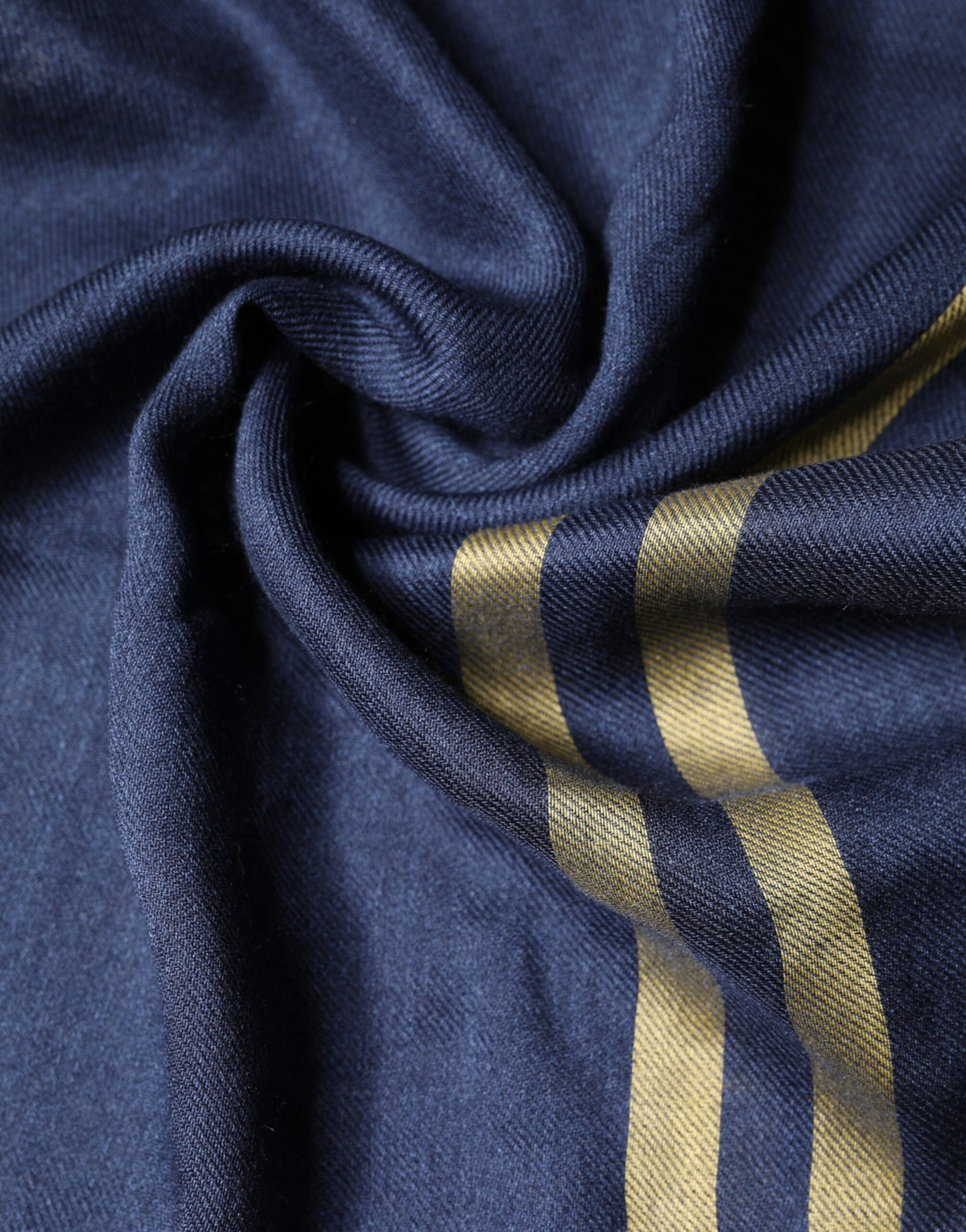 Dolce & Gabbana Blue Cashmere Neck Wrap Shawl Fringes Scarf
