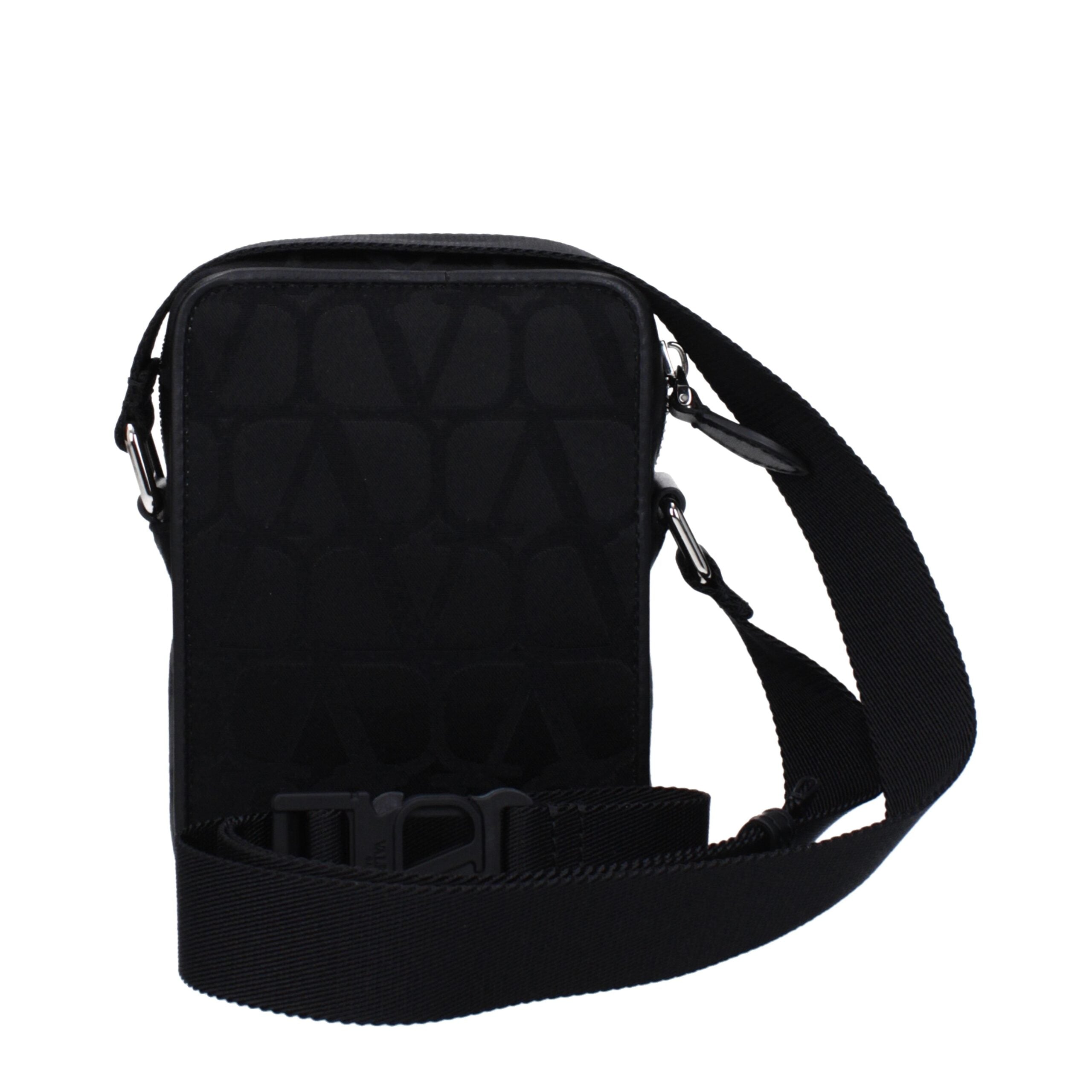 Valentino Garavani Black Fabric Crossbody Bag Valentino Garavani