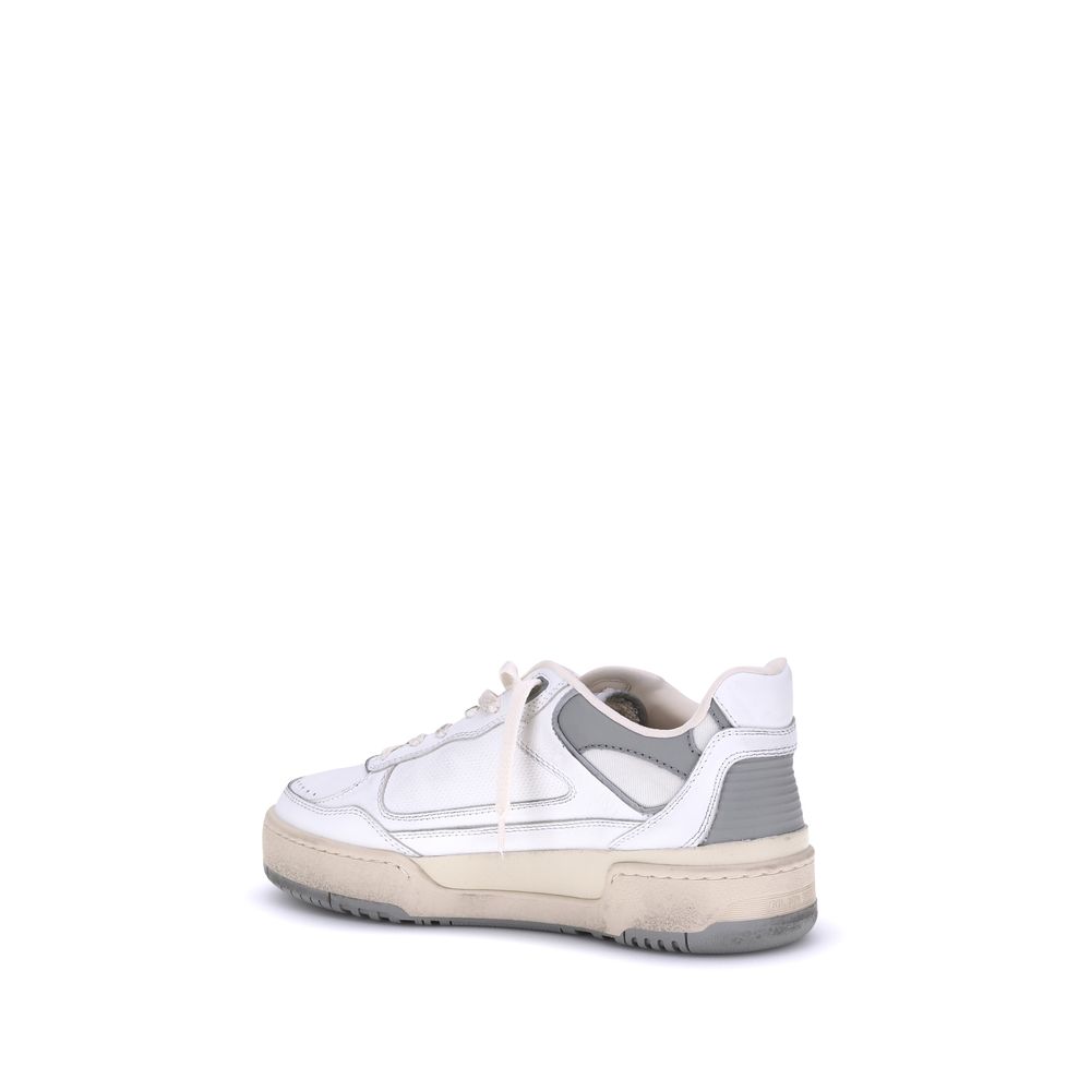 Golden Goose Gray Calf Leather Bos Taurus Chunky Sneakers Golden Goose