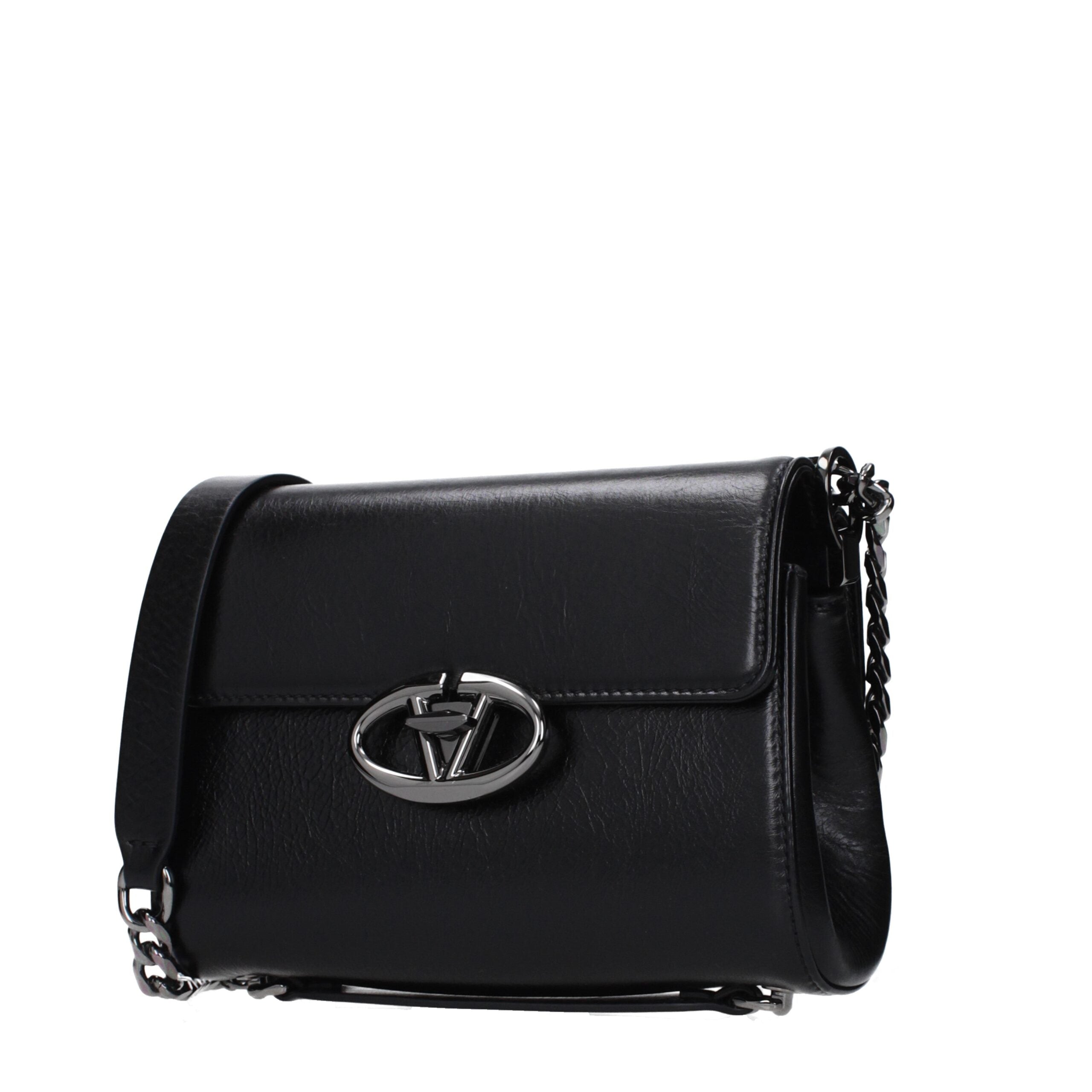 Valentino Garavani Black Leather Crossbody Bag Valentino Garavani
