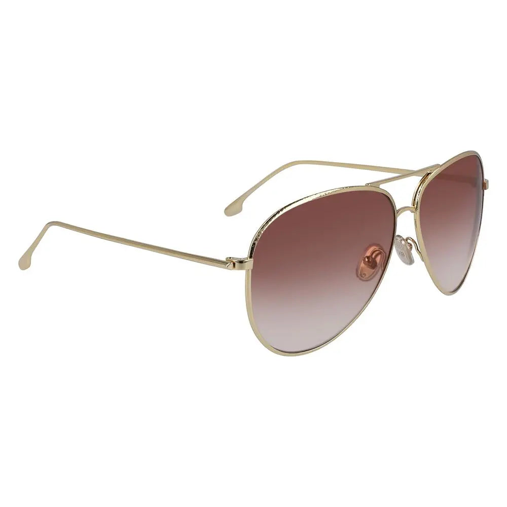 Victoria Beckham Gold Metal Sunglasses Victoria Beckham