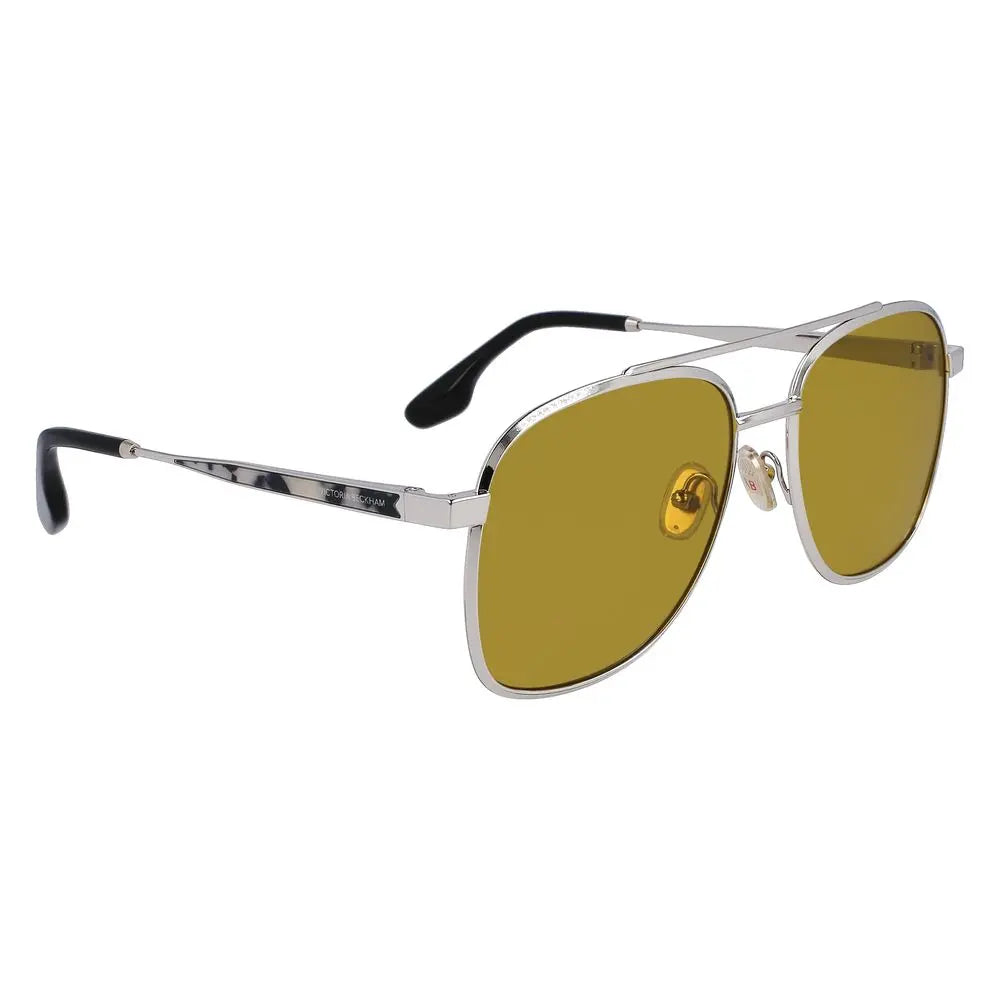 Victoria Beckham Gray Metal Sunglasses Victoria Beckham