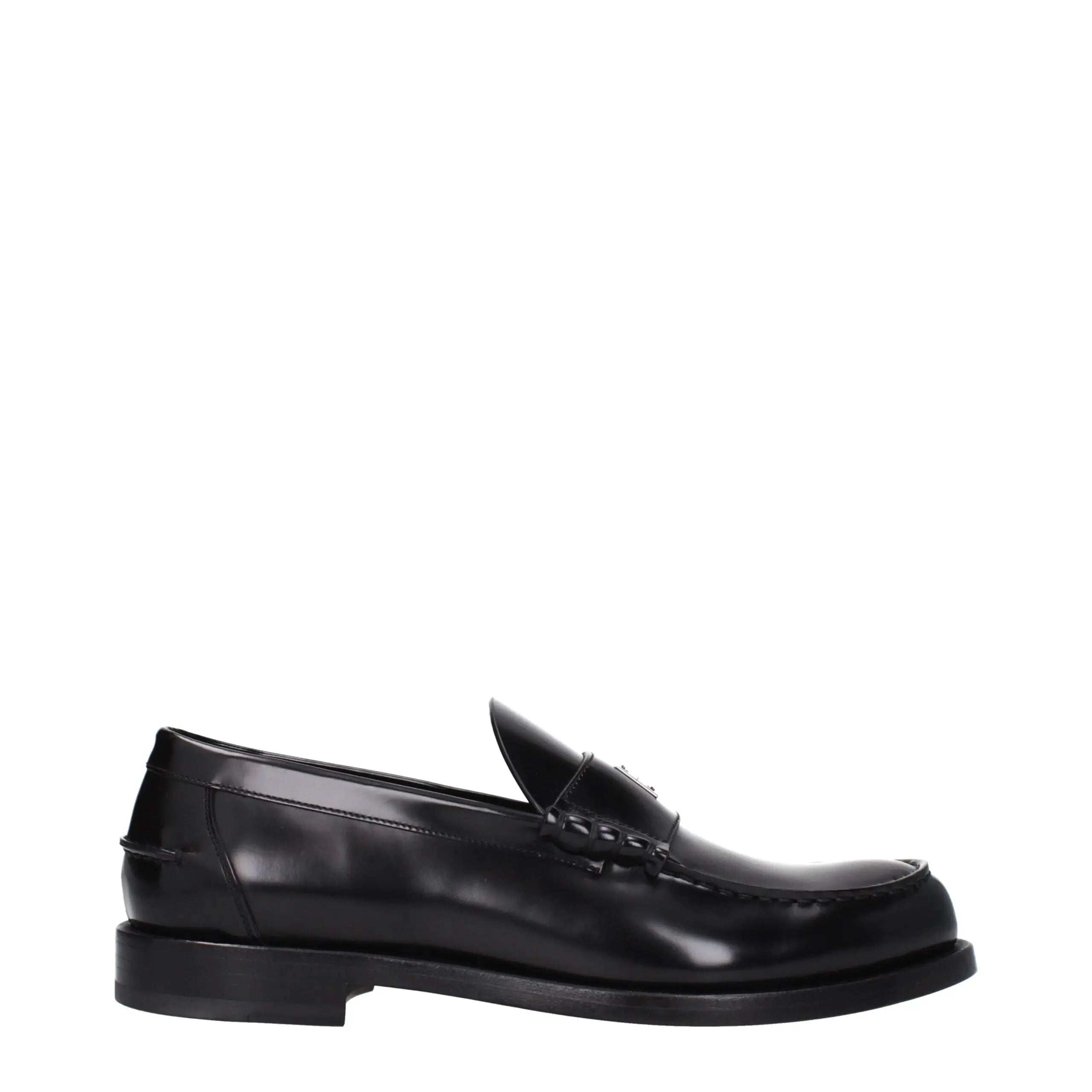 Givenchy Black Leather Slip-On Loafers Givenchy